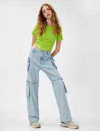 Kargo Kot Pantolon Yüksek Bel - Bianca Jeans