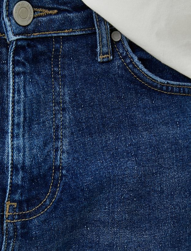   Straight Fit Boru Paça Kot Pantolon - Mark Jean
