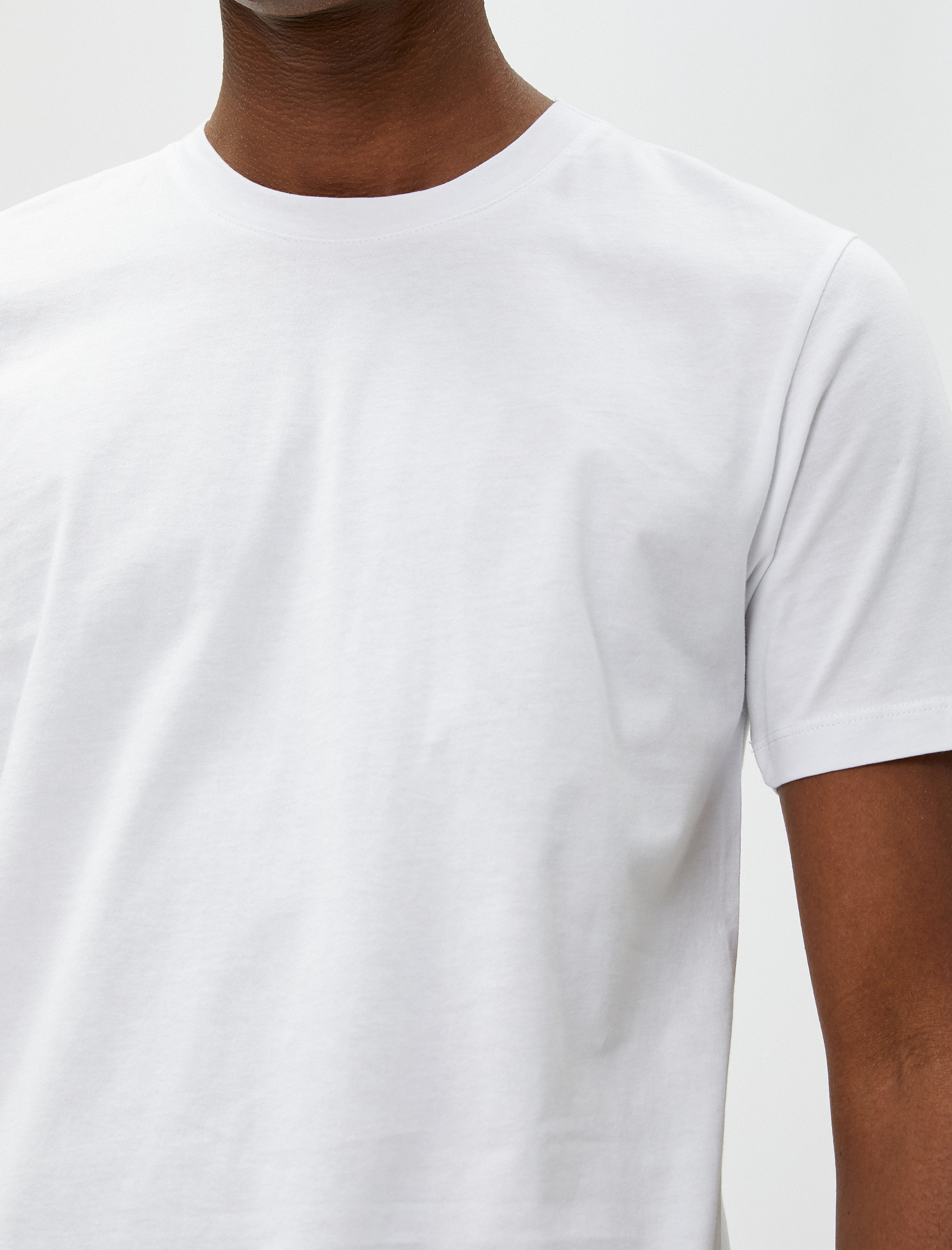   Basic Tişört Bisiklet Yaka Kısa Kollu Dar Kesim