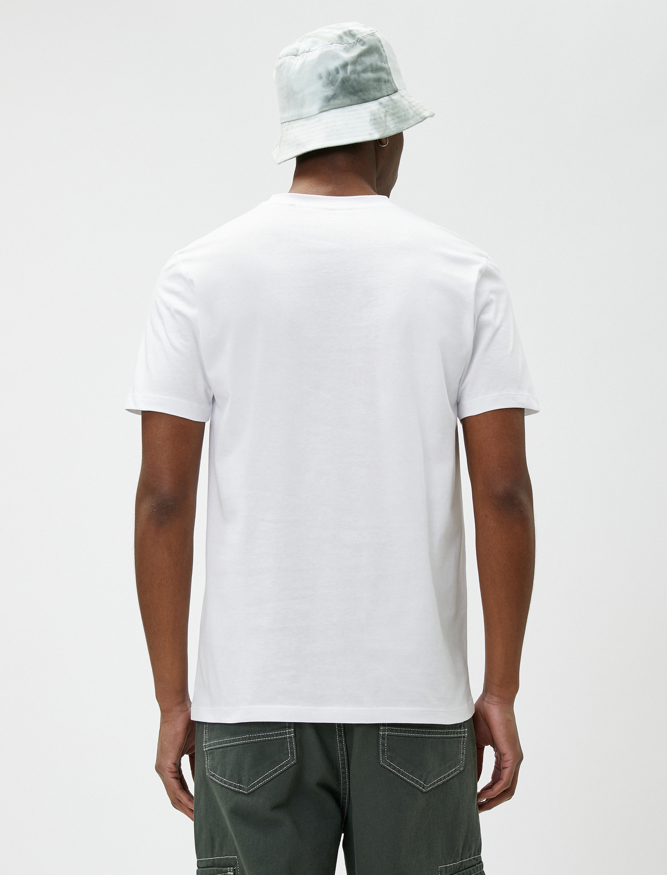   Basic Tişört Bisiklet Yaka Kısa Kollu Dar Kesim