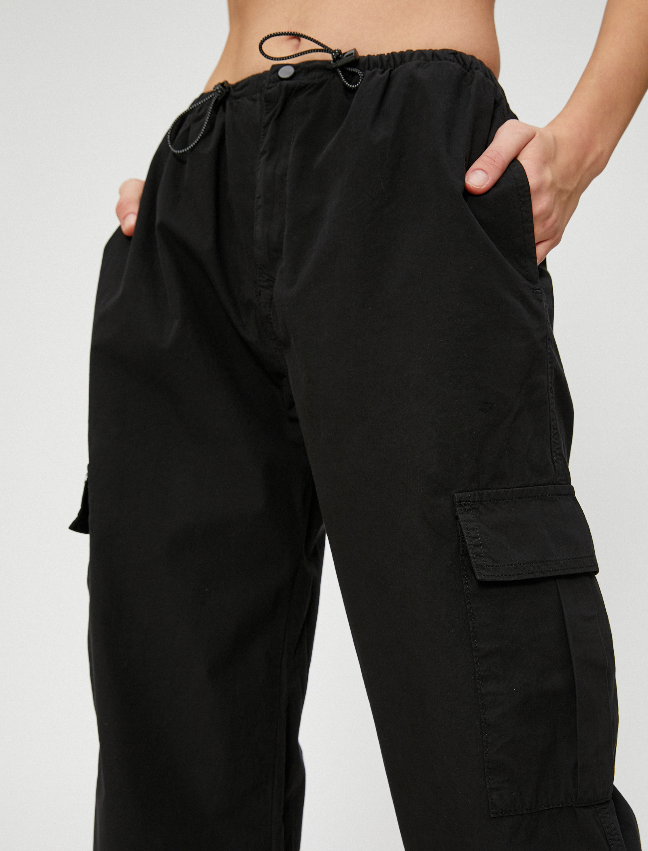   Paraşüt Pantolon Kargo Cep Detaylı Stoperli