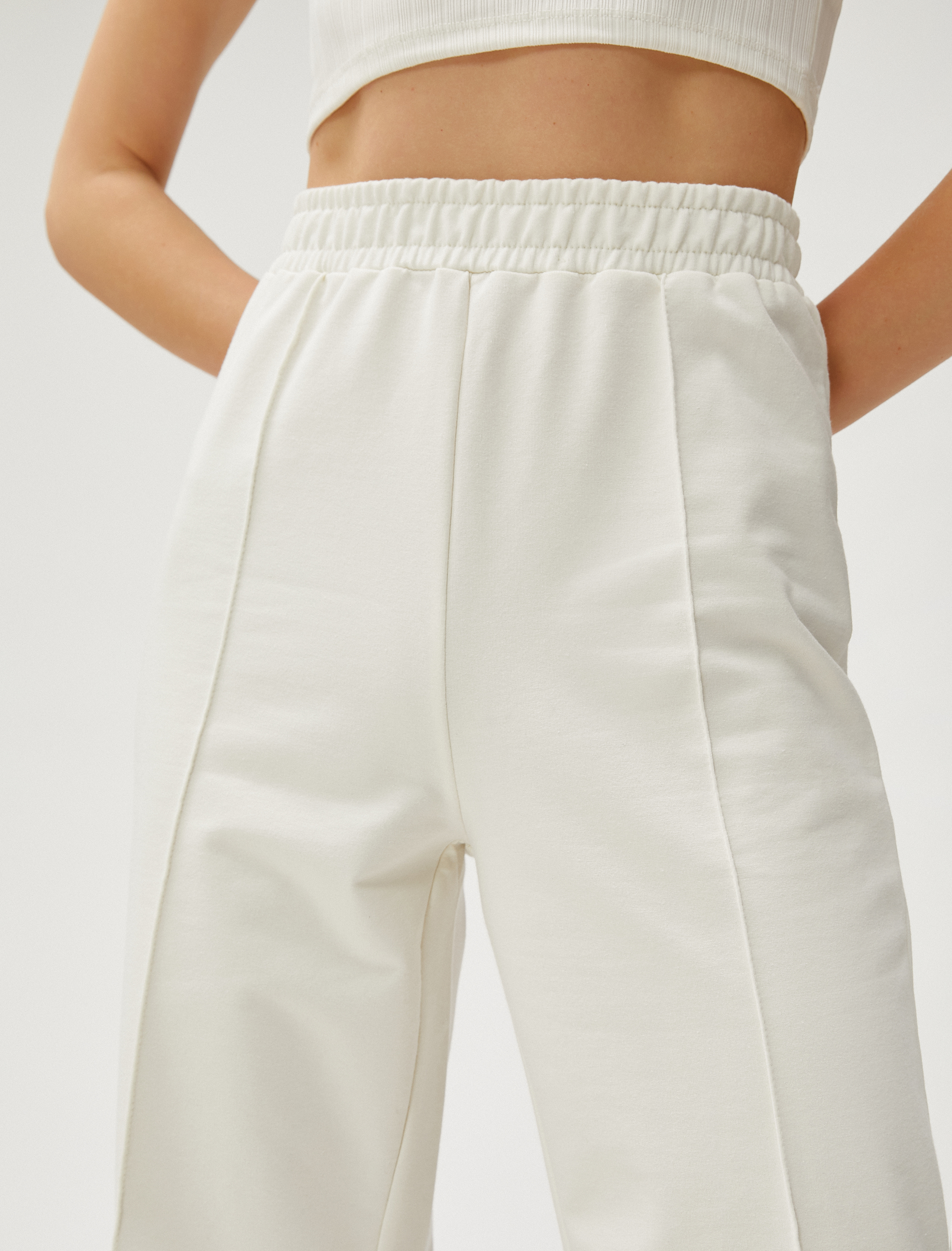   Bol Paça Eşofman Altı Nervürlü