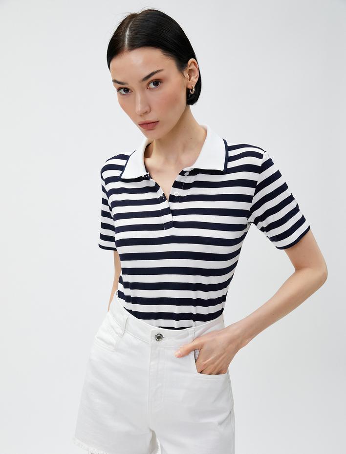  Polo Yaka Basic Tişört