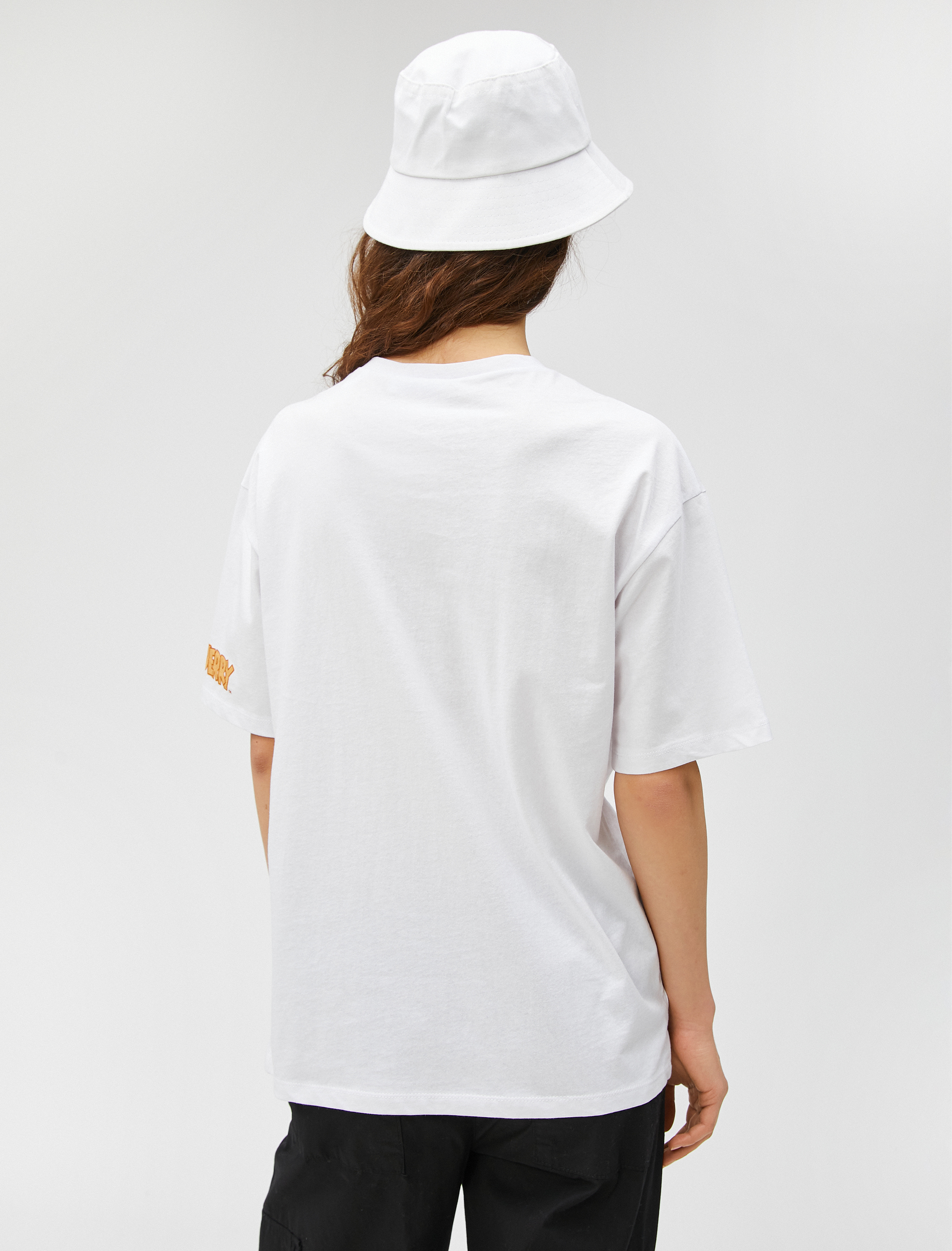   Tom ve Jerry Tişört Oversize Bisiklet Yaka Lisanslı