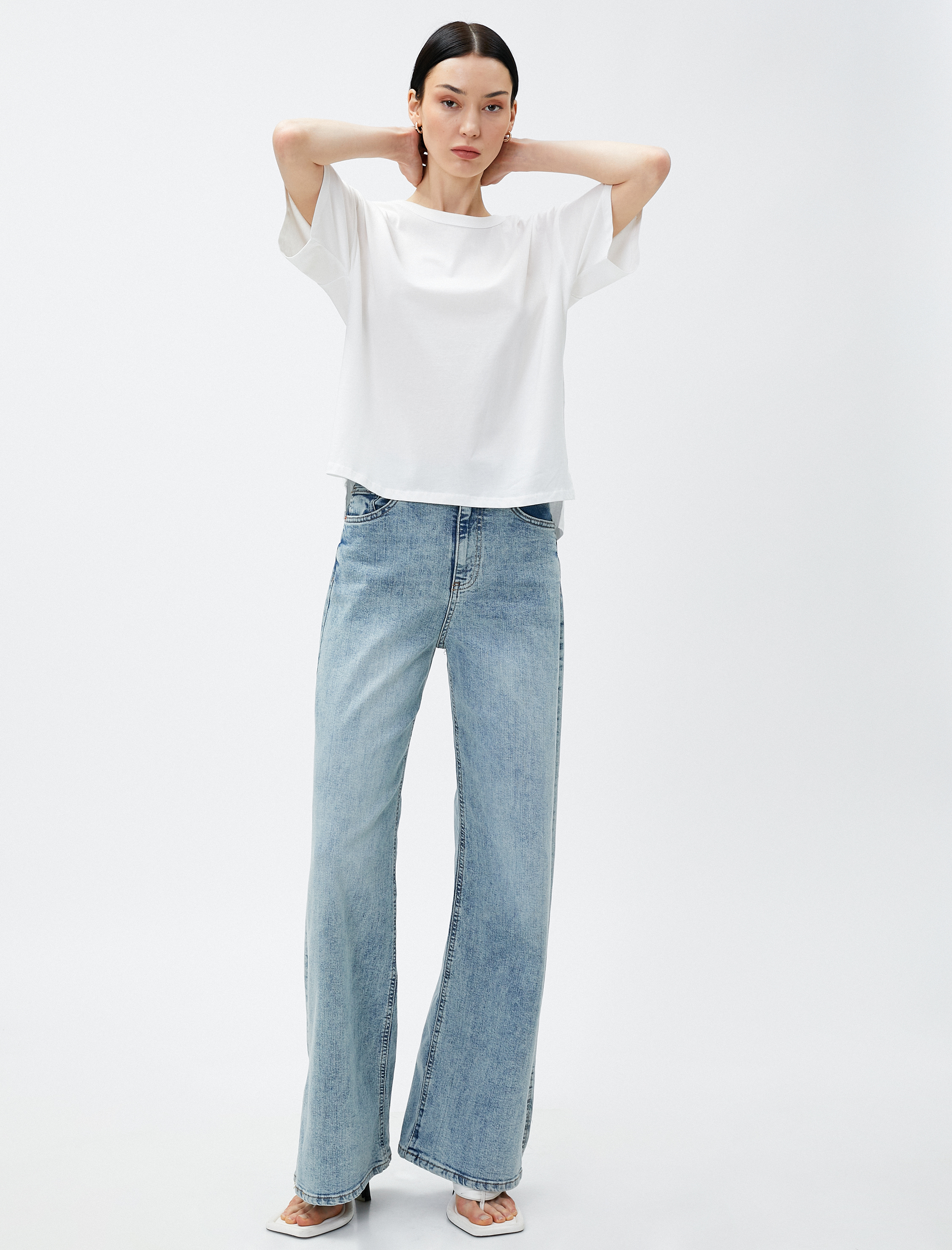   Relax Fit Tişört Pamuklu Kısa Kollu