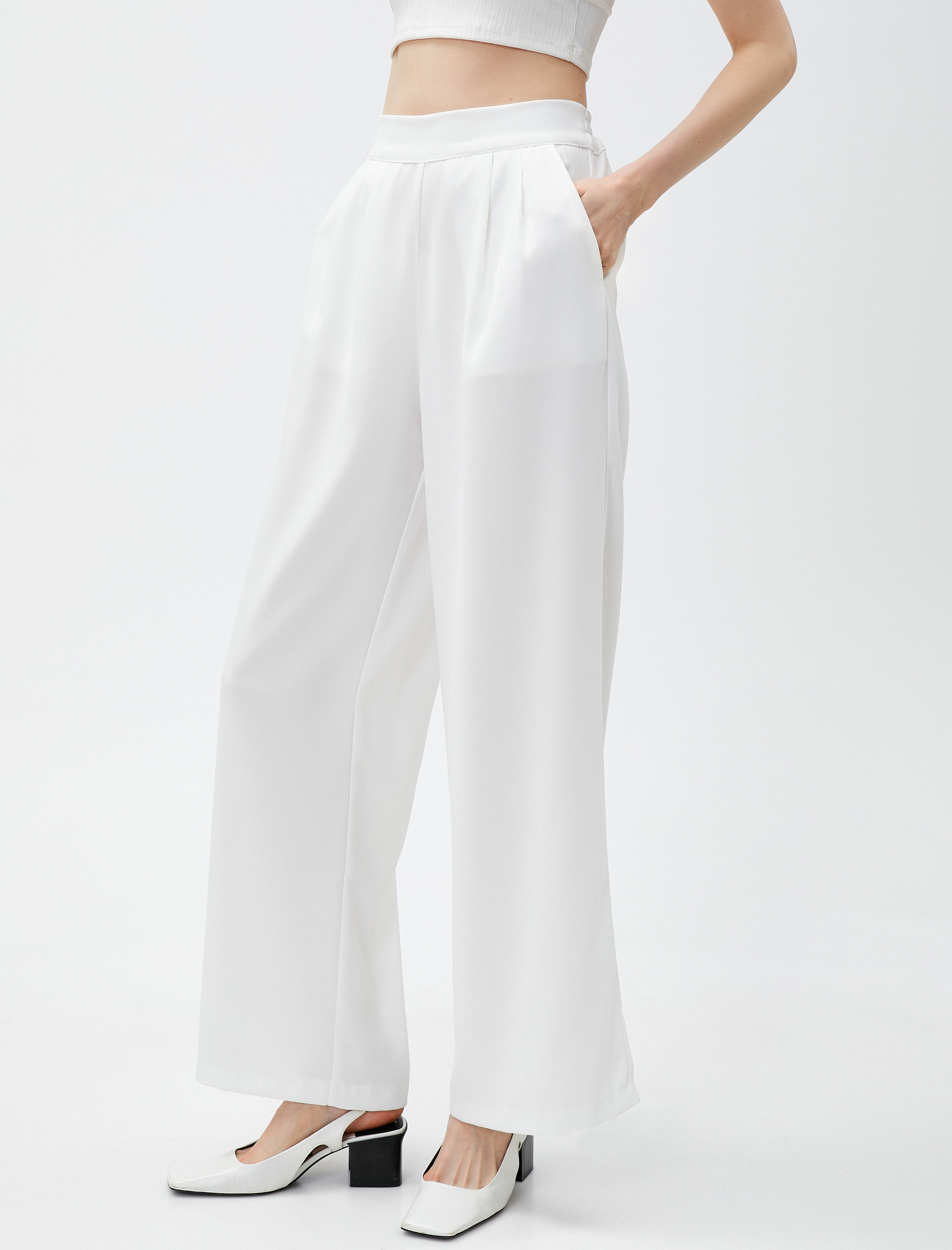   Bol Paça Pantolon Cepli Beli Lastikli