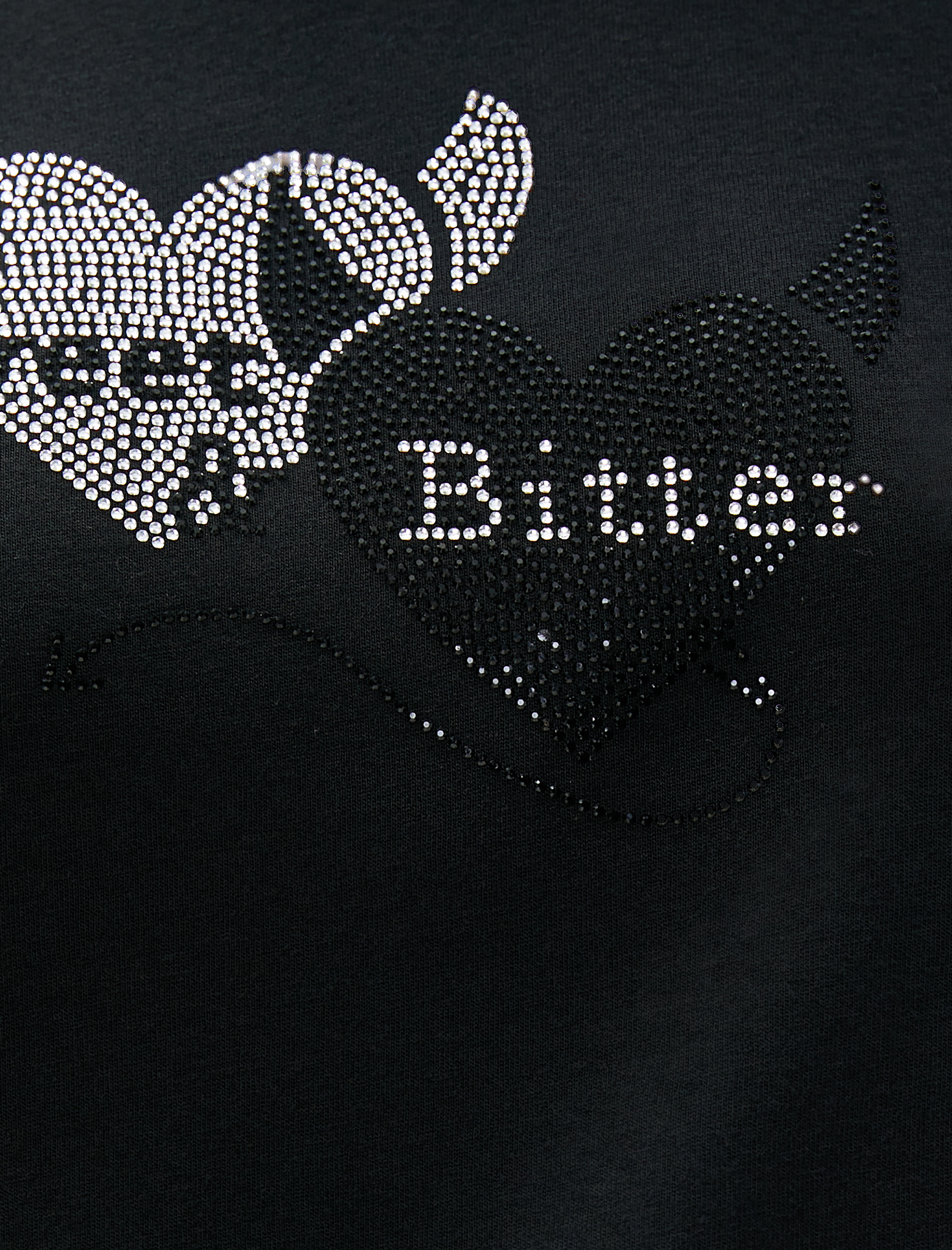   Taş Baskılı Tişört Modal Karışımlı