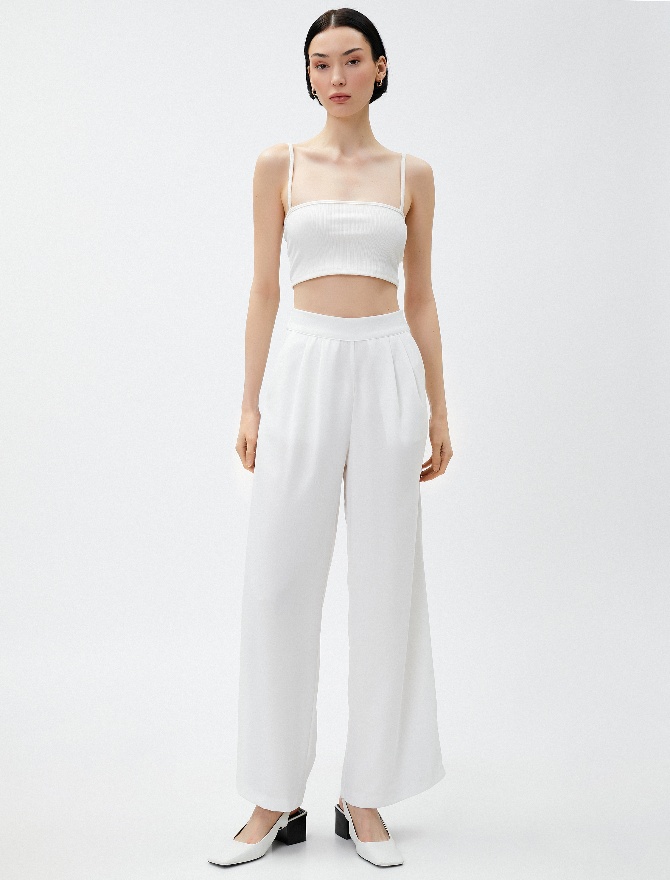   Bol Paça Pantolon Cepli Beli Lastikli