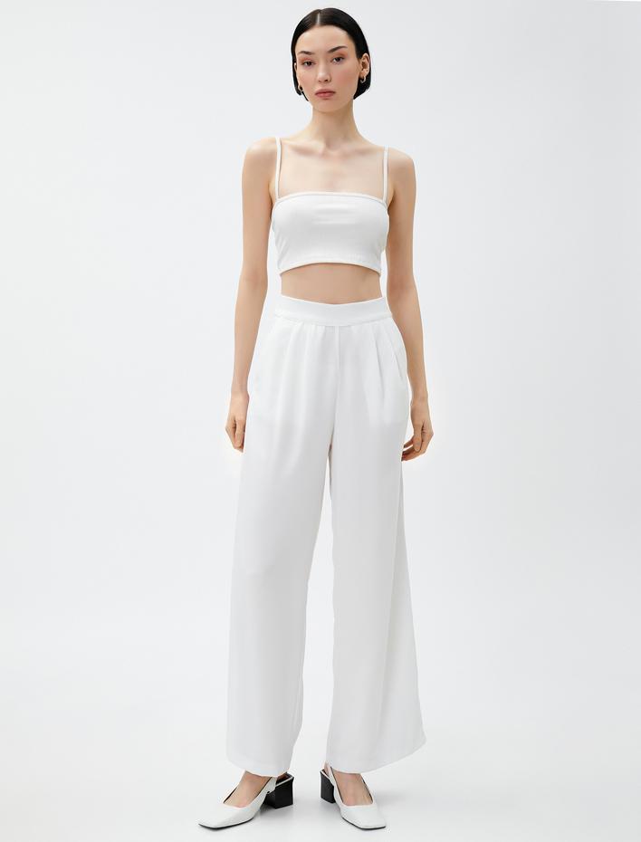  Bol Paça Pantolon Cepli Beli Lastikli