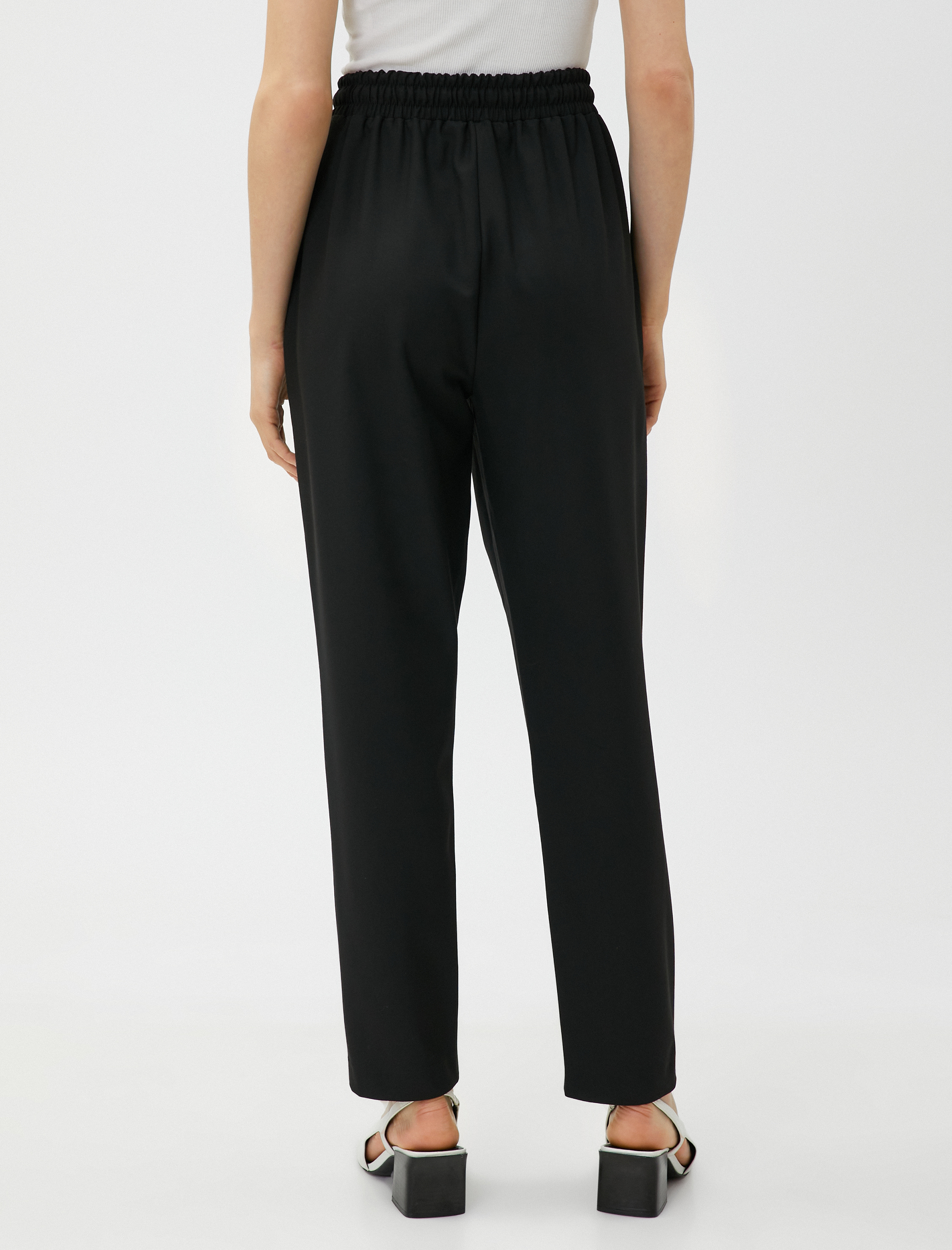   Kumaş Pantolon Beli Bağlamalı Cepli