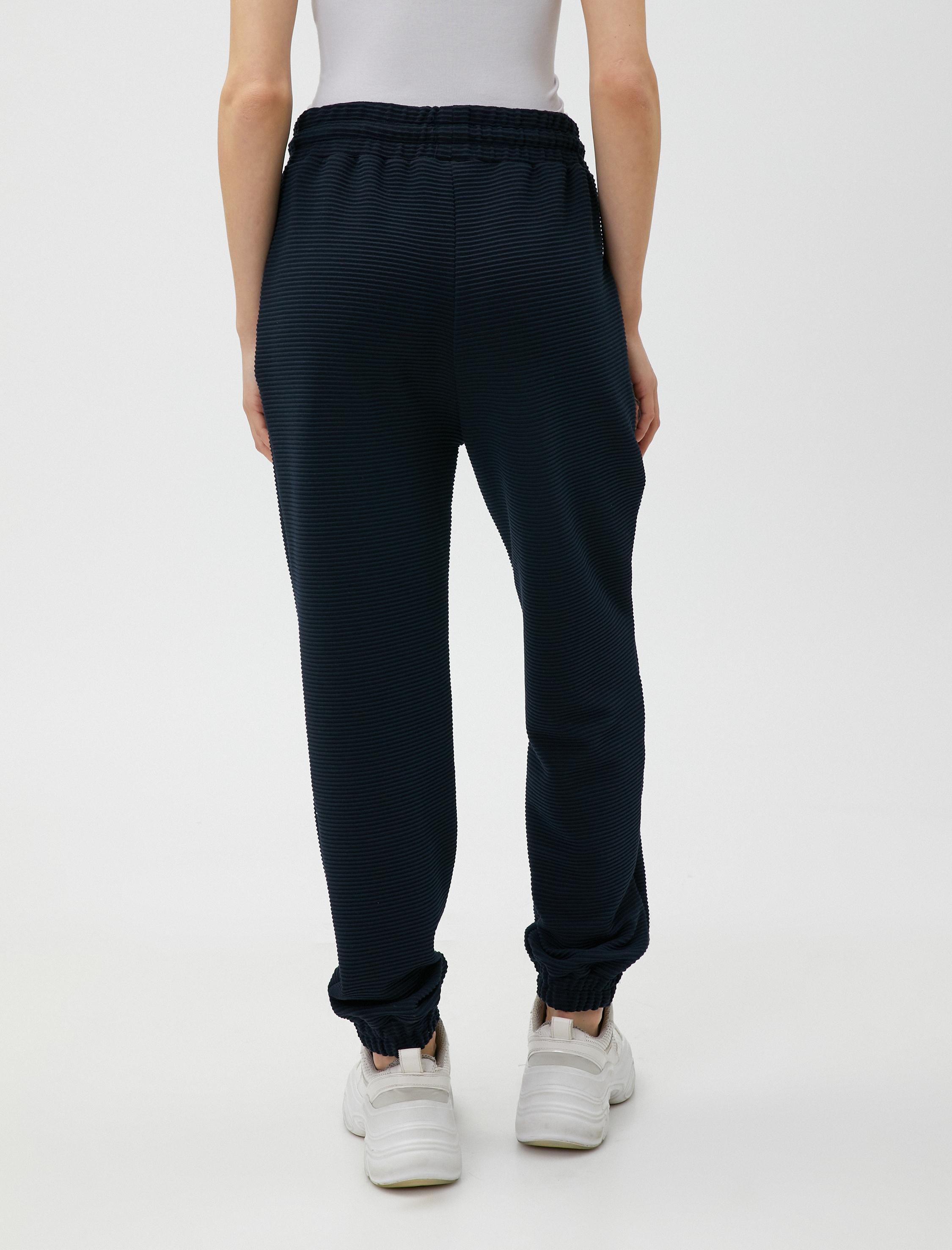   Beli Bağlamalı Jogger Eşofman Altı Cepli