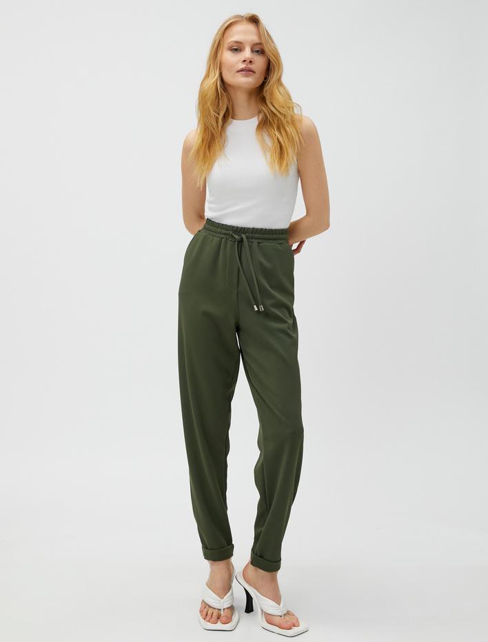  Jogger Rahat Pantolon Cepli Beli Bağlamalı