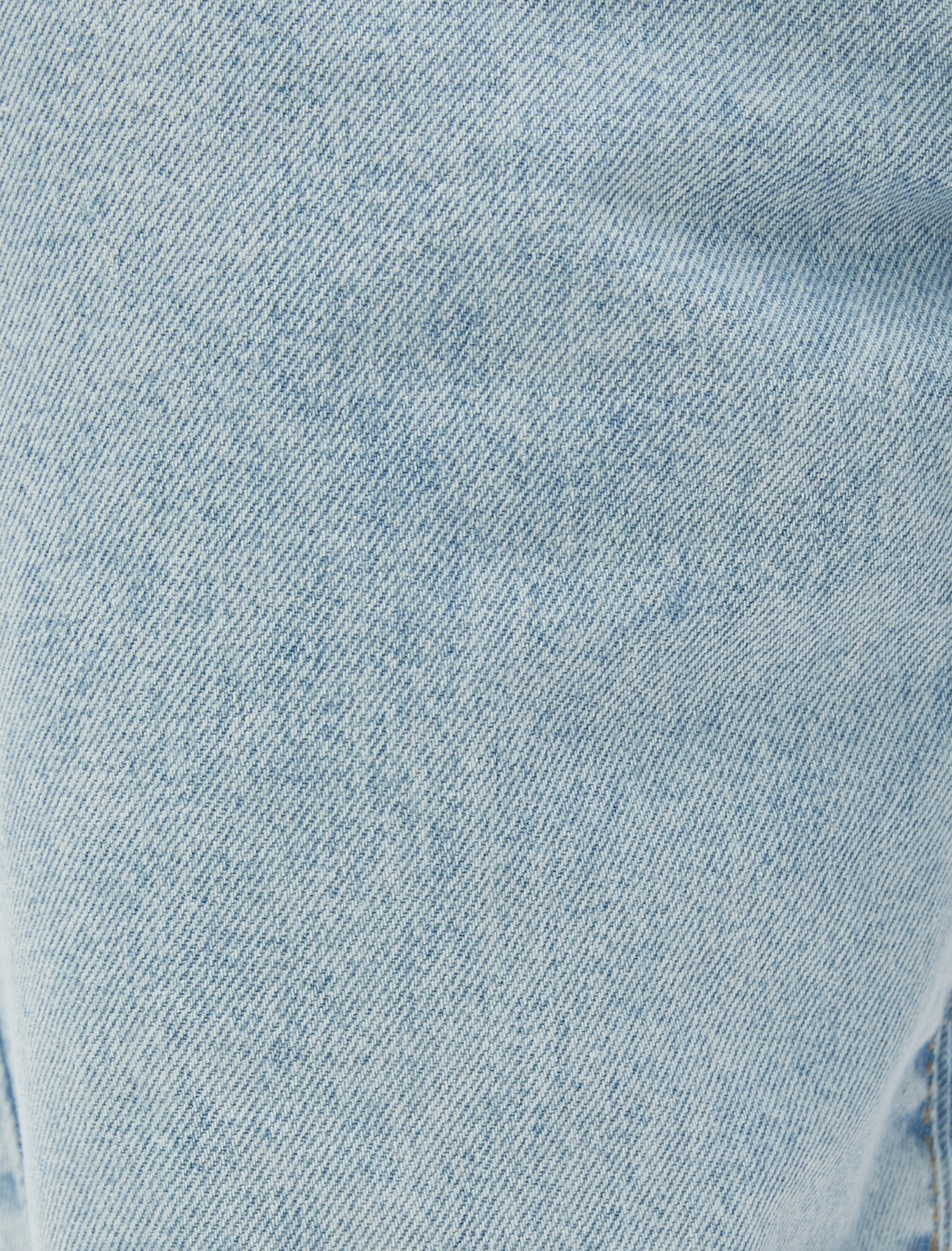 Yüksek Bel Kot Pantolon Hafif Dar Paça - Mom Jeans