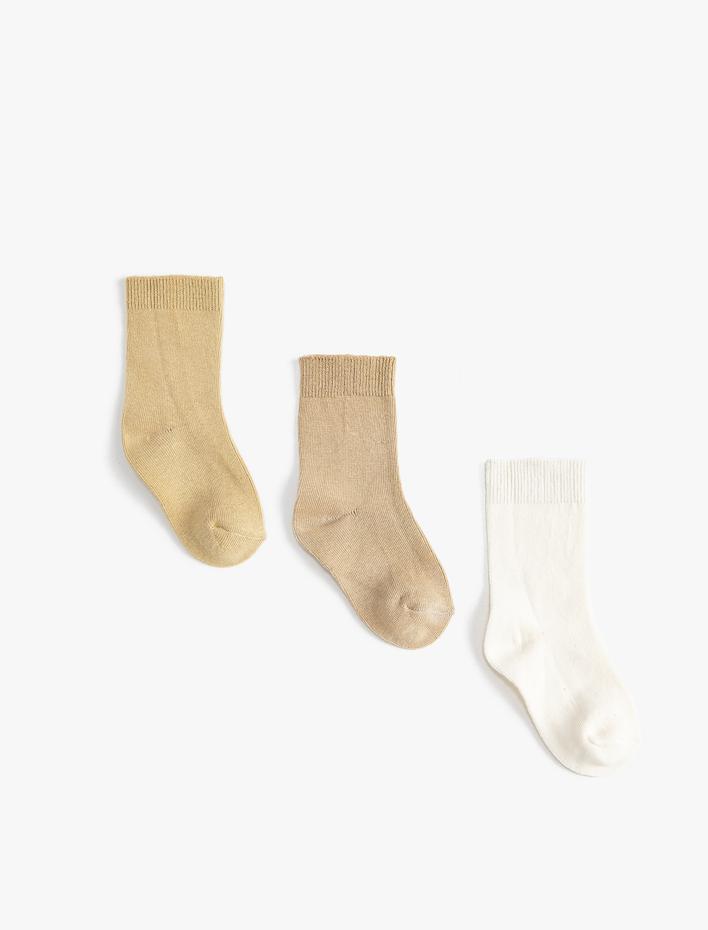 Erkek Bebek Çorap 3’lü Pamuk Karışımlı