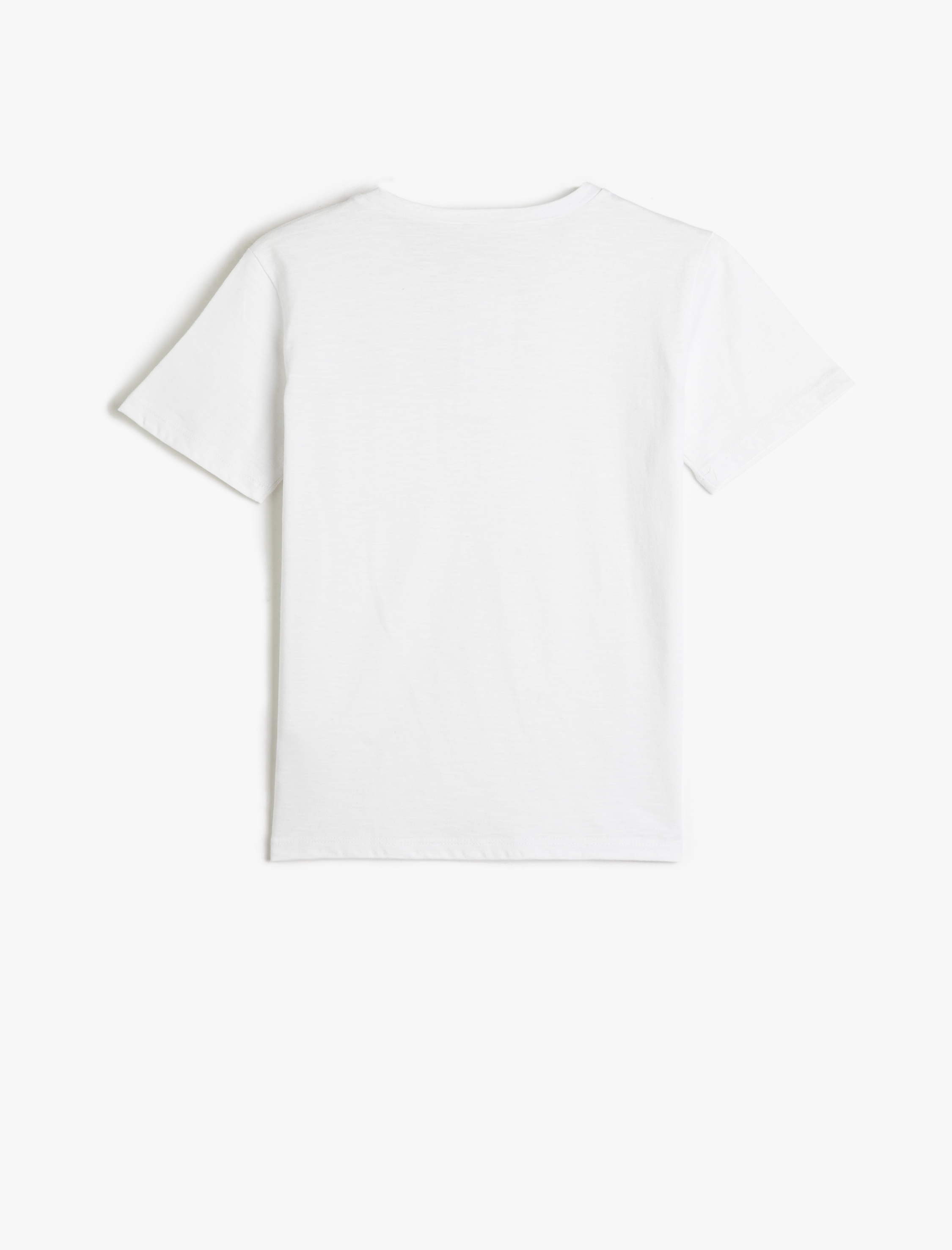  Erkek Çocuk Basic Tişört Yuvarlak Yaka Kısa Kollu Düğmeli Pamuklu