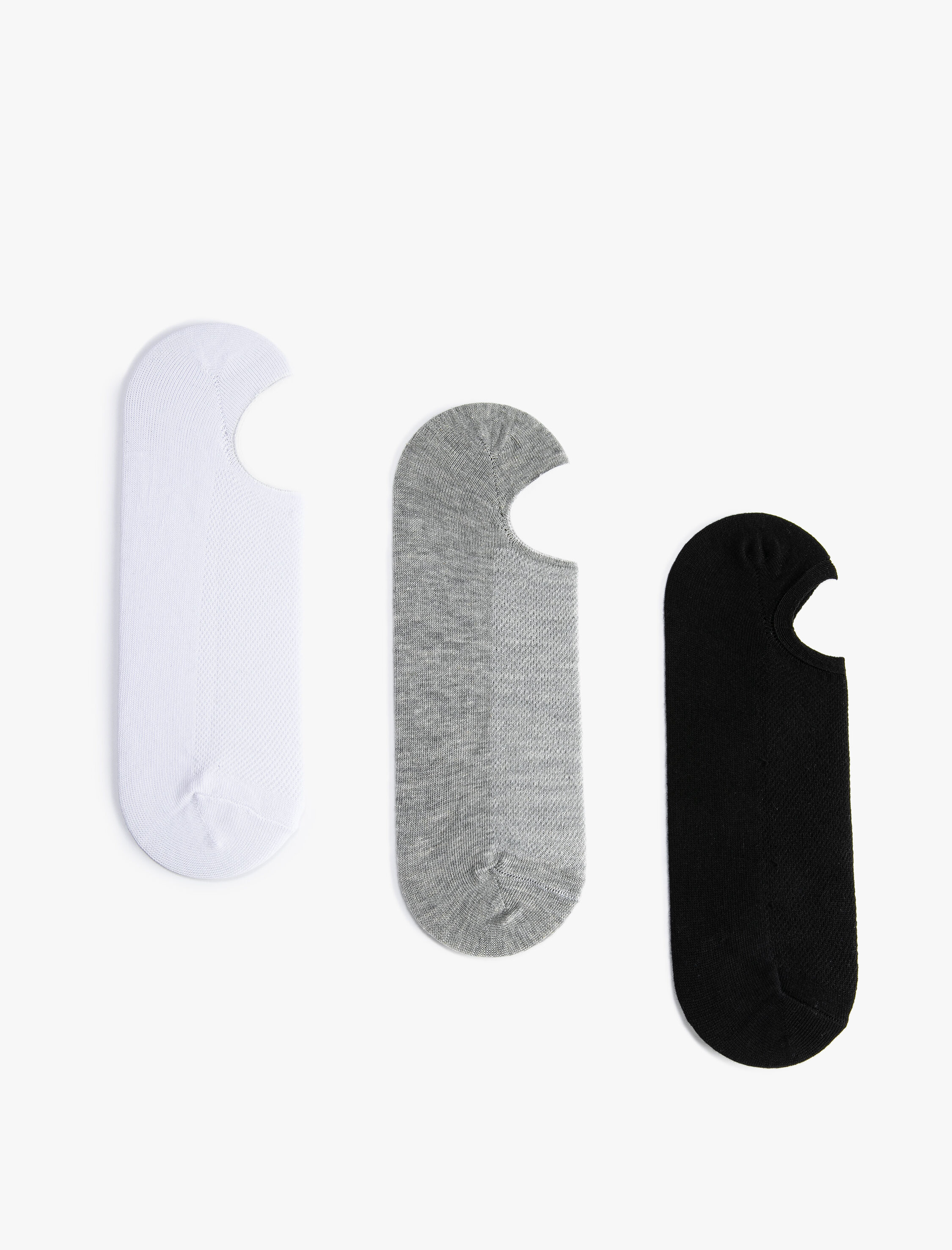 Koton Basic 3'lü Patik Çorap Seti Çok Renkli. 1