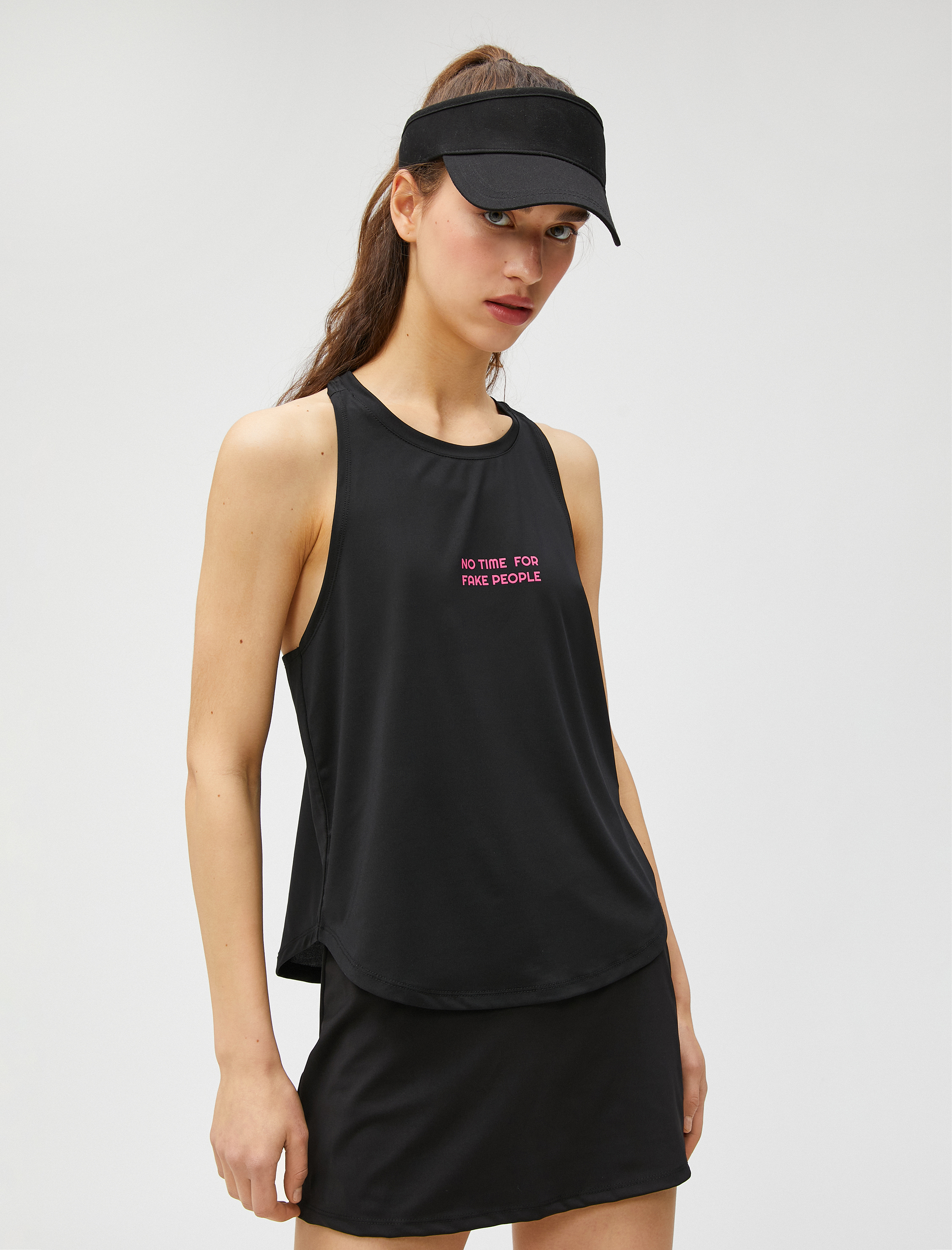   Halter Yaka Spor Atlet Baskılı
