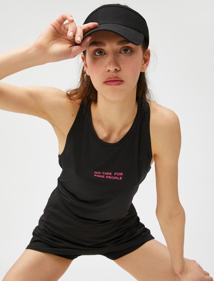 Halter Yaka Spor Atlet Baskılı