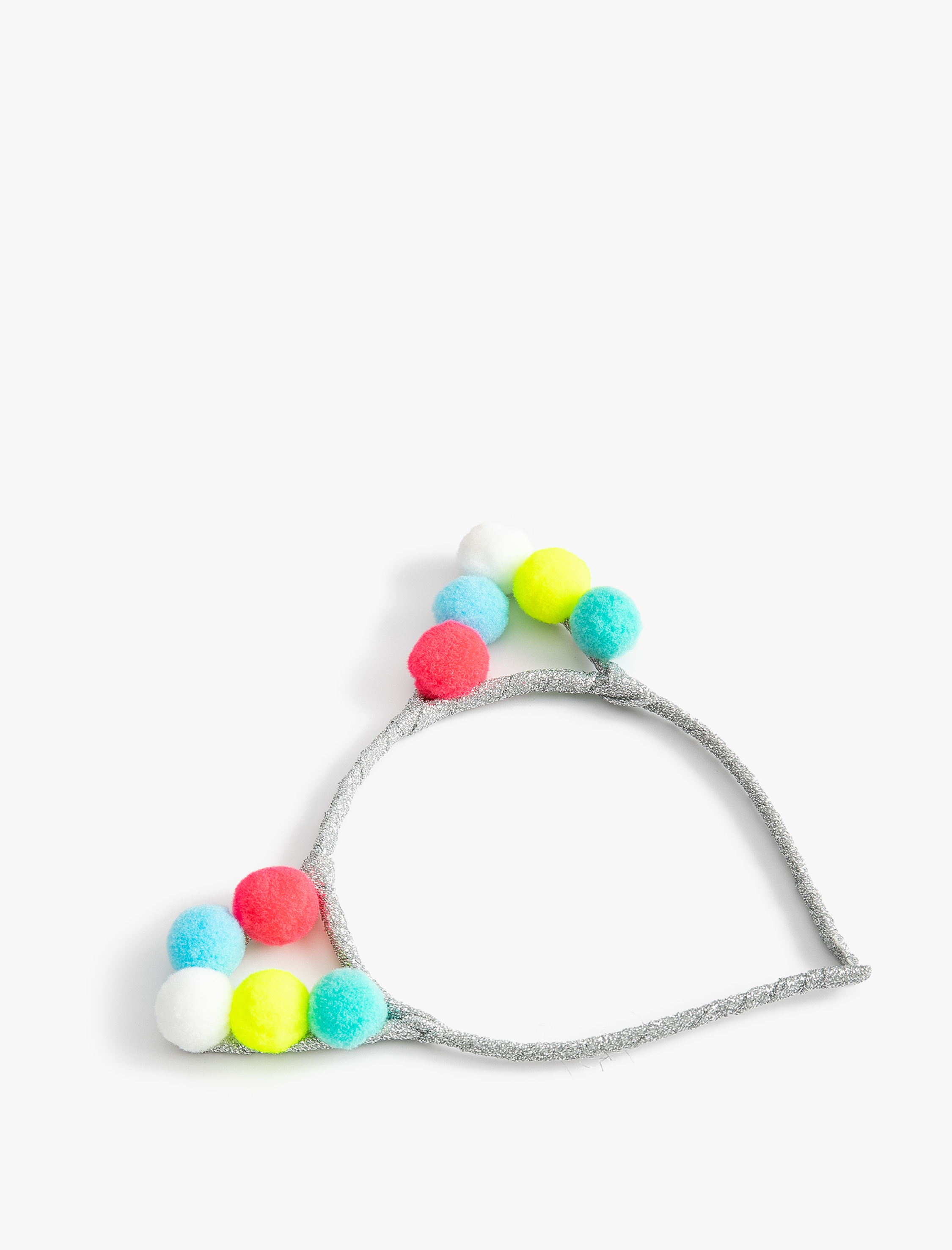  Kız Çocuk Taç Kedi Kulak Aplike Detaylı