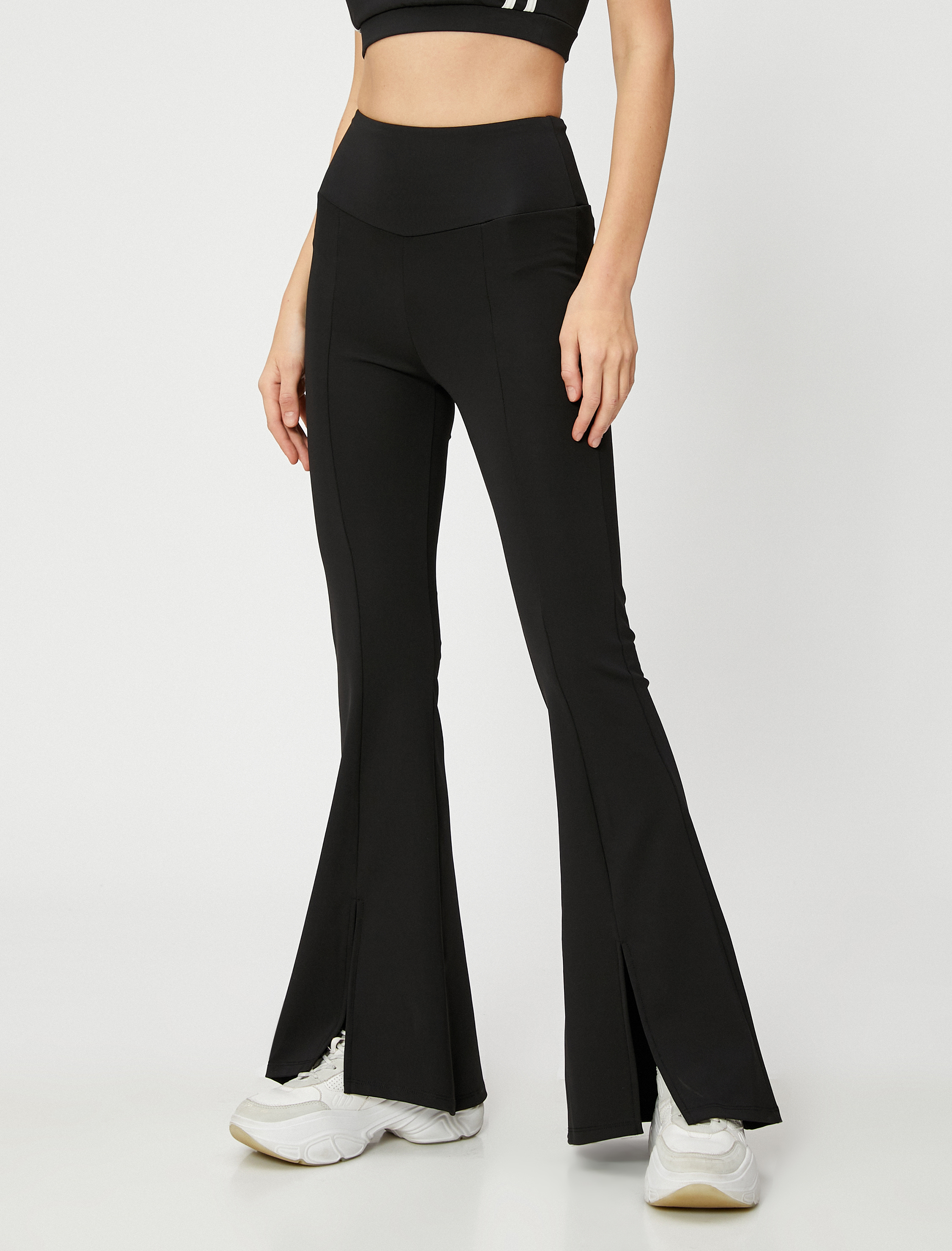   İspanyol Paça Spor Tayt Yırtmaçlı