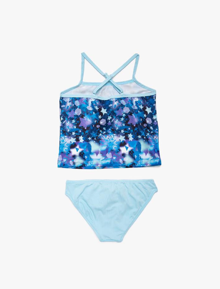 Kız Çocuk Bikini Takımı Elsa Baskılı Lisanslı 2'li