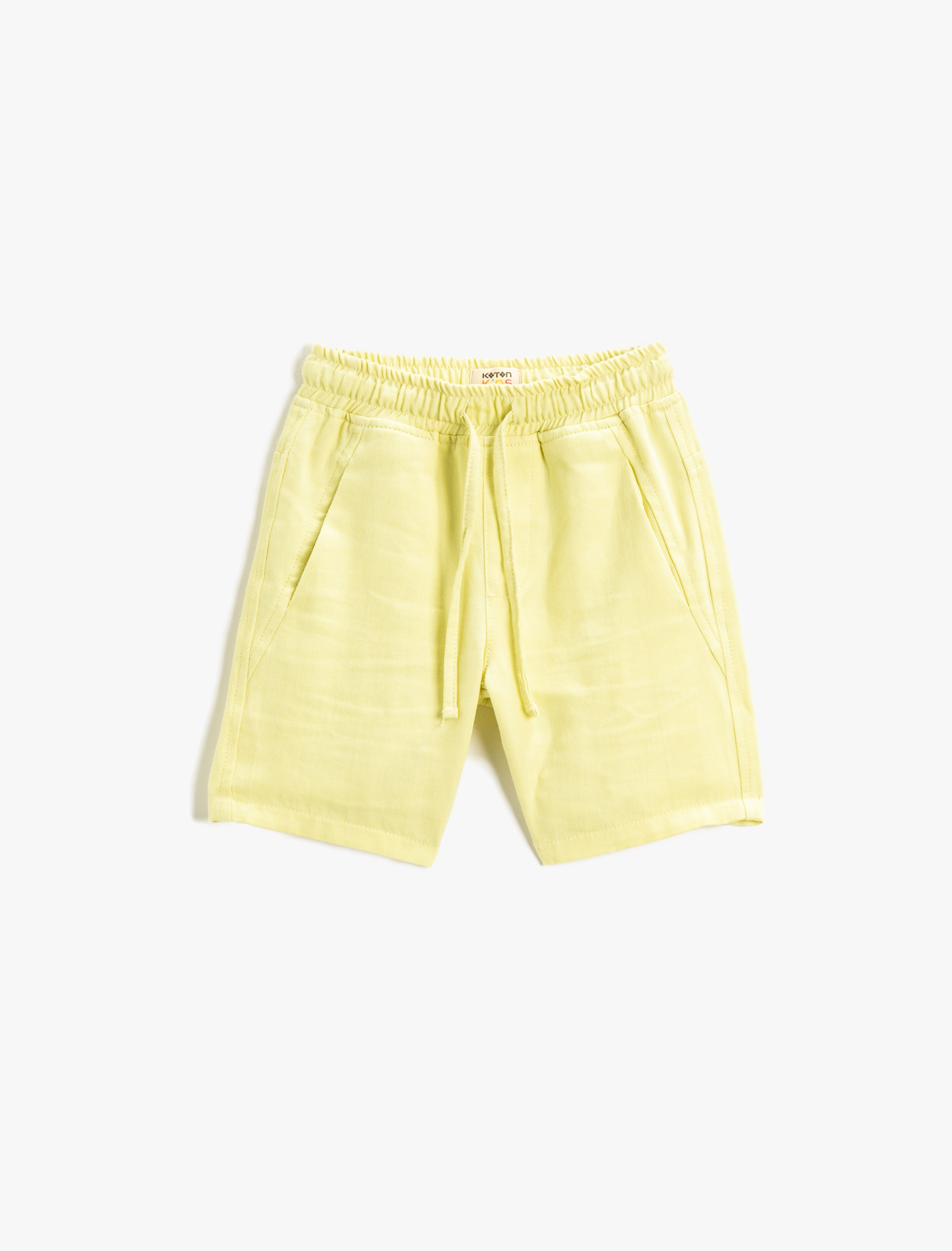  Erkek Çocuk Belden Bağlamalı Cep Detaylı Şort