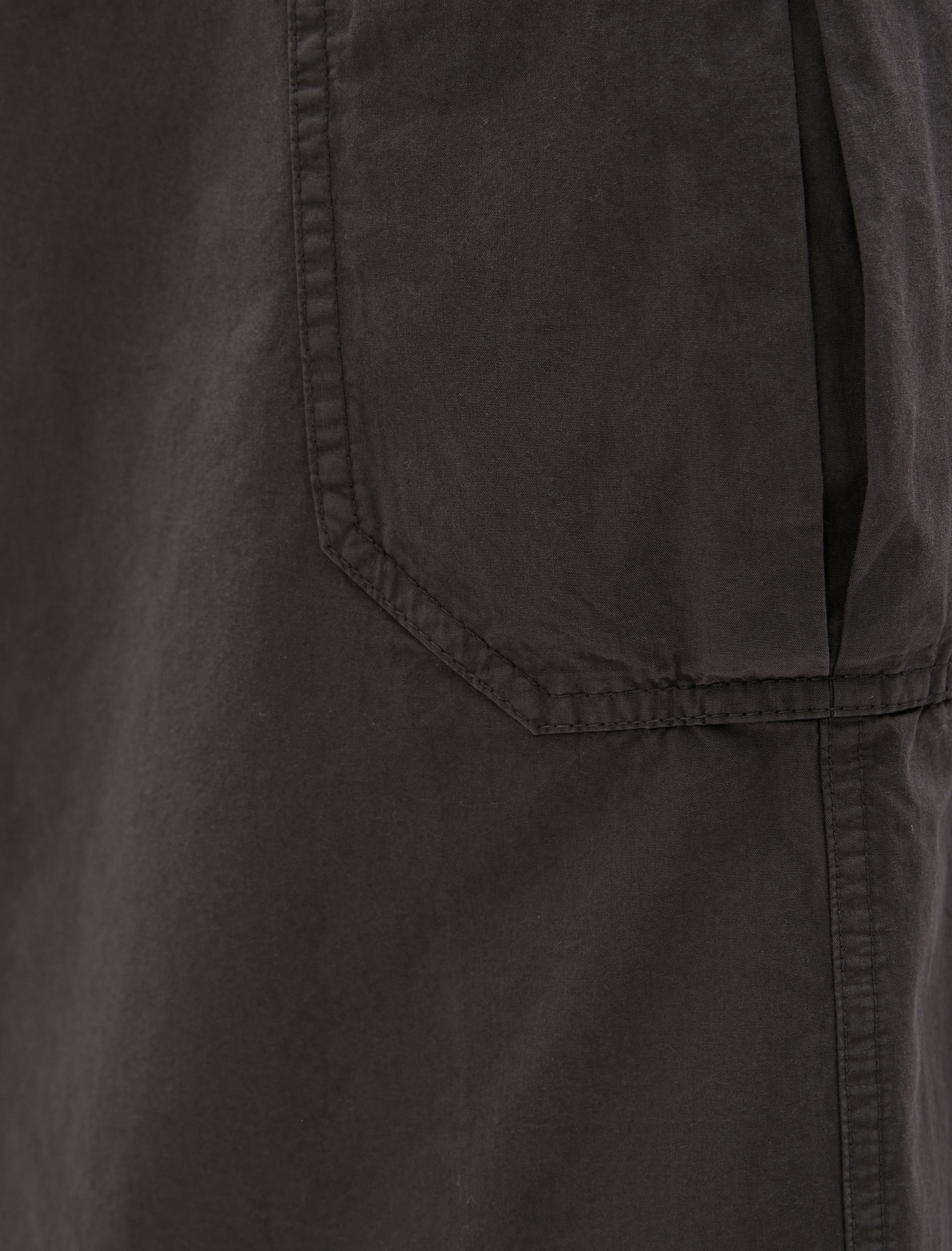   Paraşüt Etek Midi Cep Detaylı Beli Lastikli