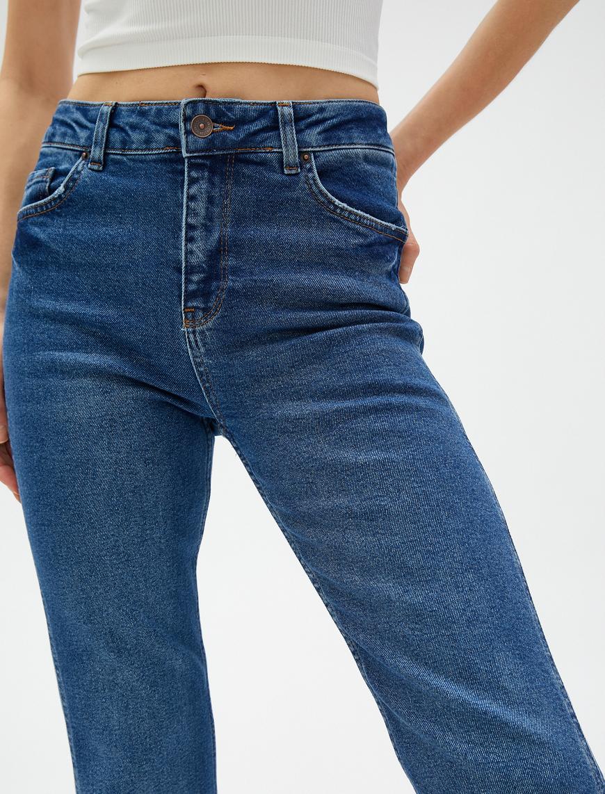   İspanyol Paça Kot Pantolon Dar Kesim - Victoria Jeans