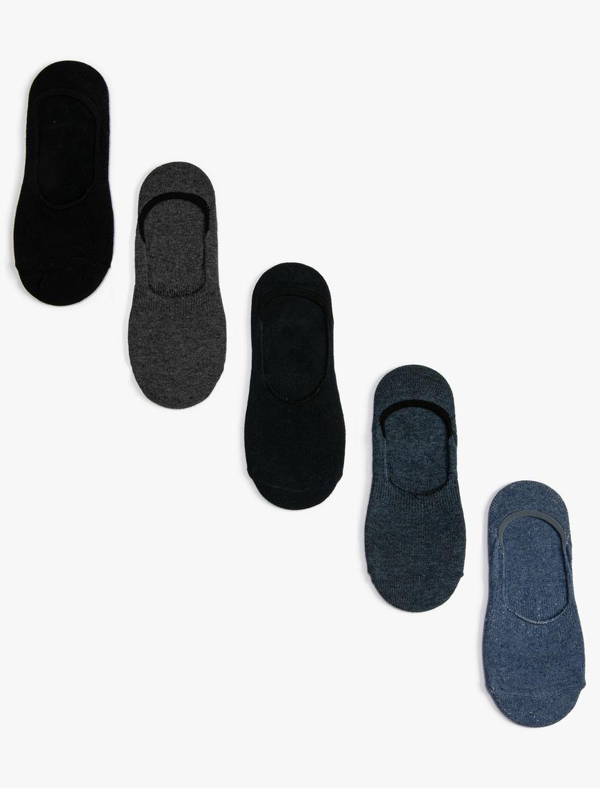  Erkek Basic 5'li Sneaker Çorap Seti