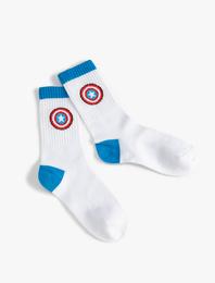 Kaptan Amerika Çorap Lisanslı