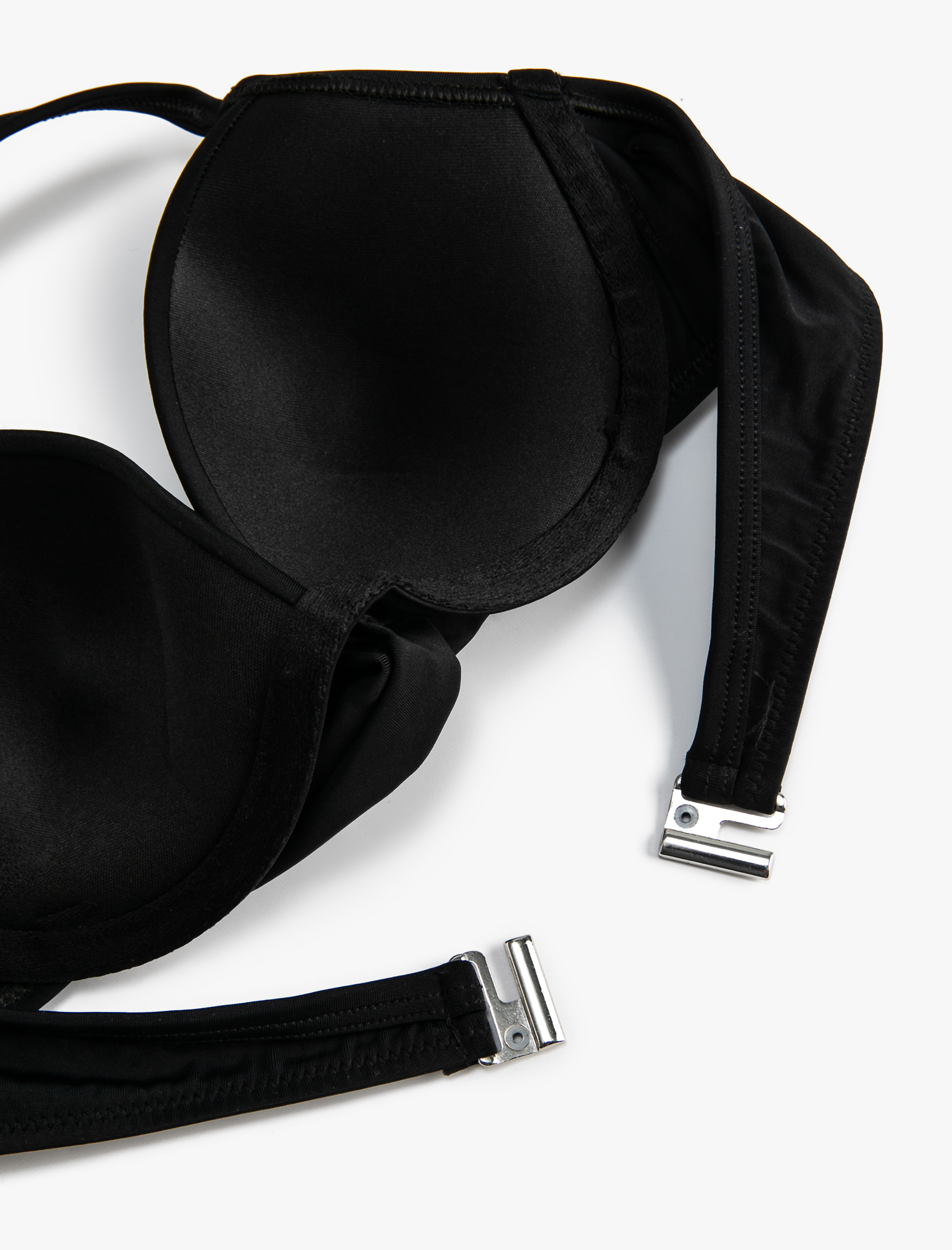   Push Up Bikini Üstü Boyundan Bağlamalı Dolgulu Drapeli