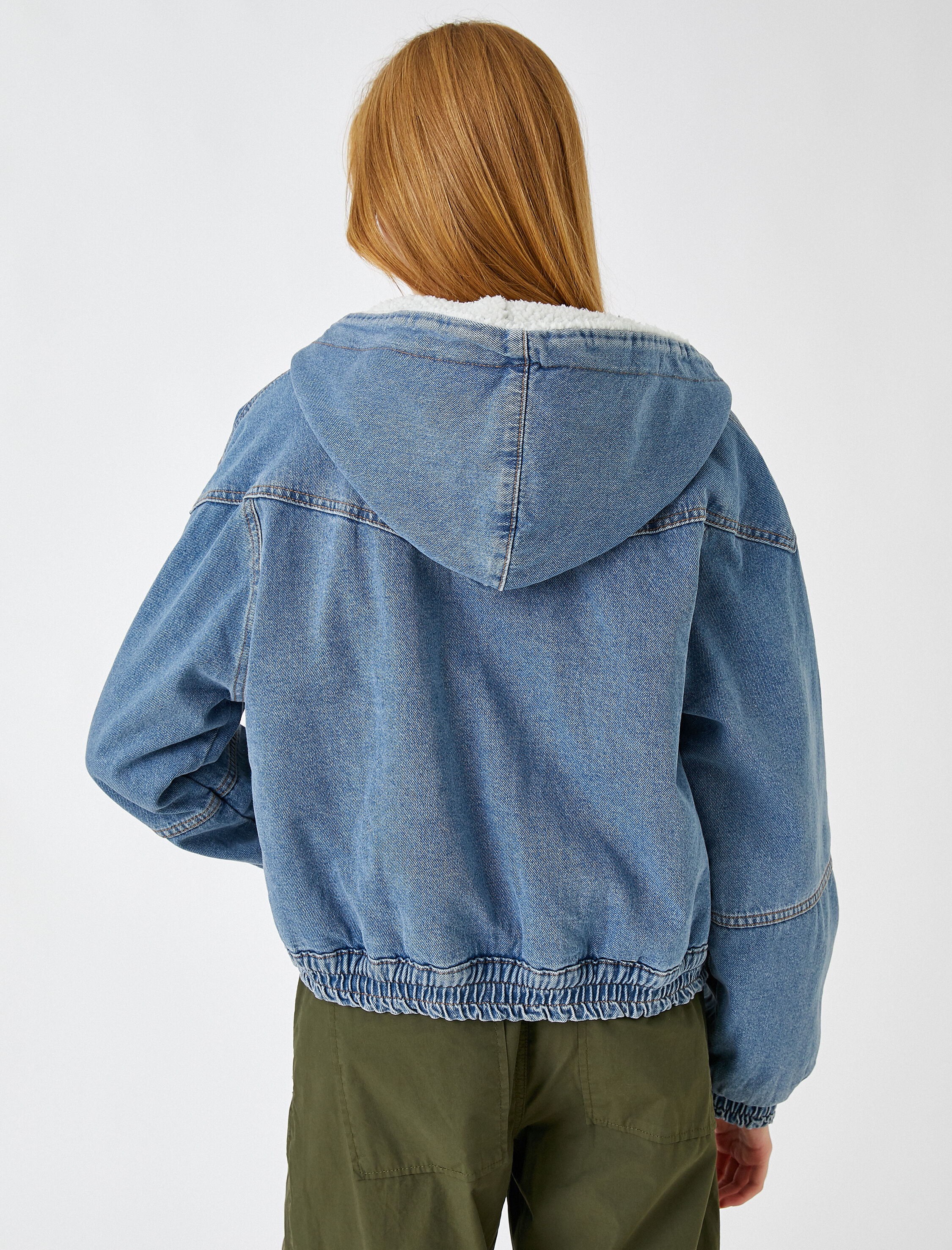   Kot Ceket Kapüşonlu Şerpalı