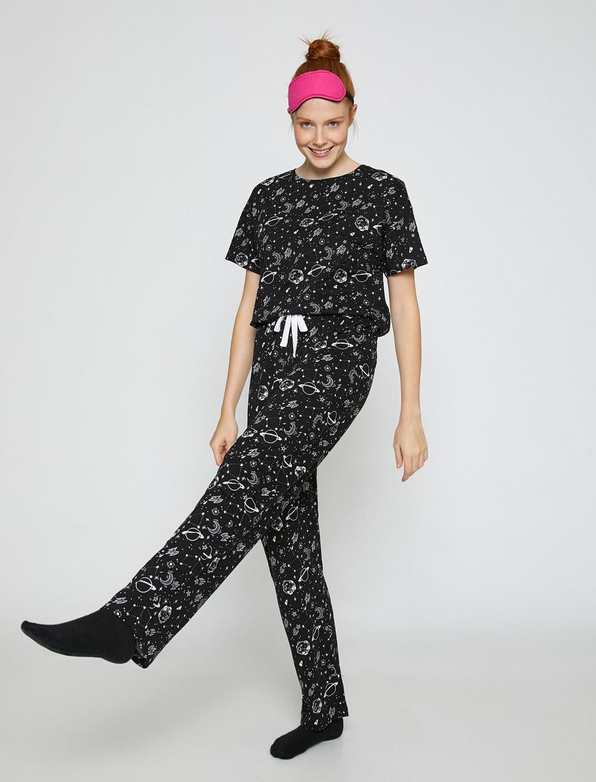   Baskılı Pijama Takımı