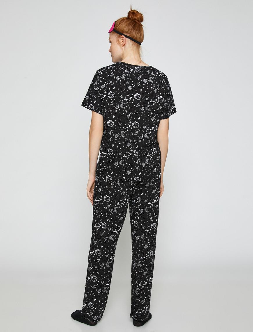  Baskılı Pijama Takımı