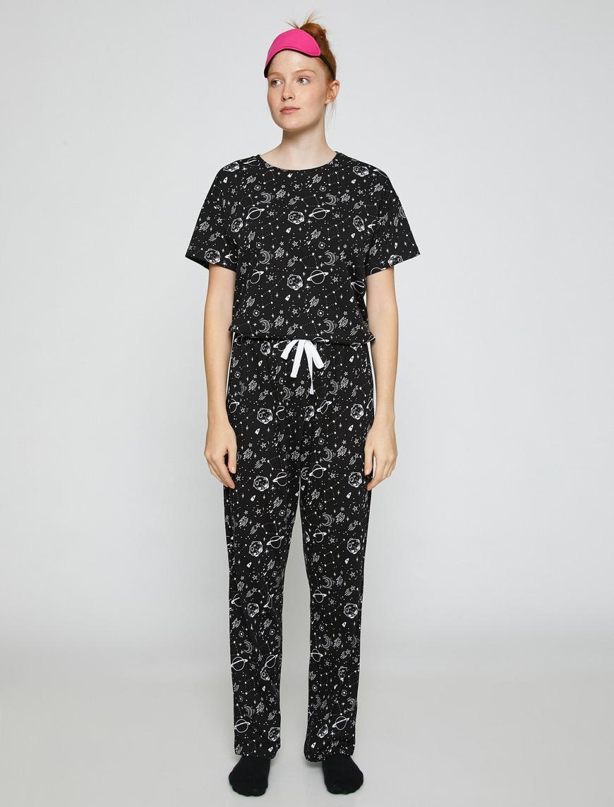   Baskılı Pijama Takımı
