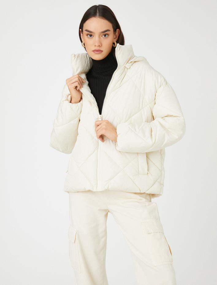  Oversize Anorak Kapüşonlu Cepli