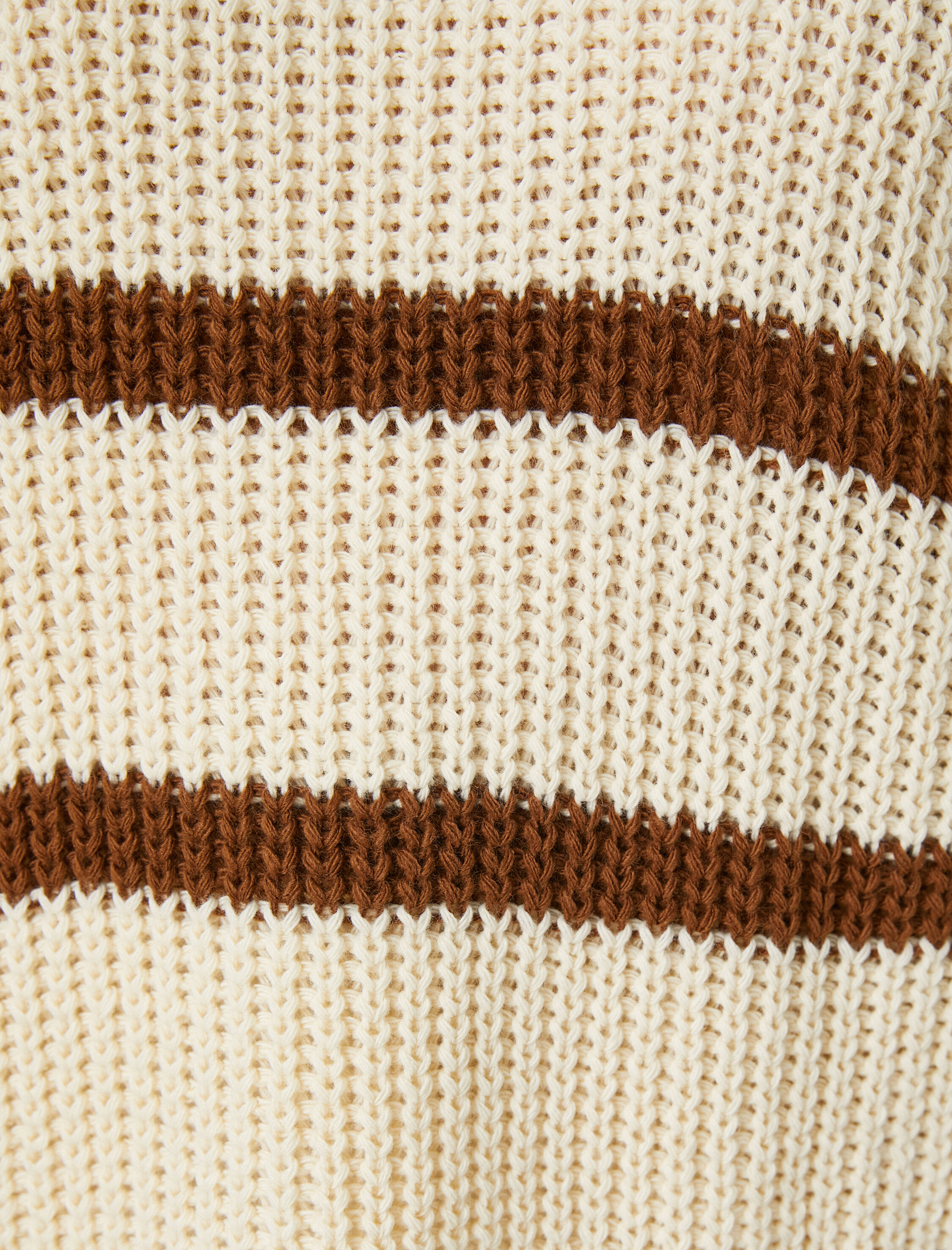   Oversize Örgü Kazak Yarım Balıkçı Yaka