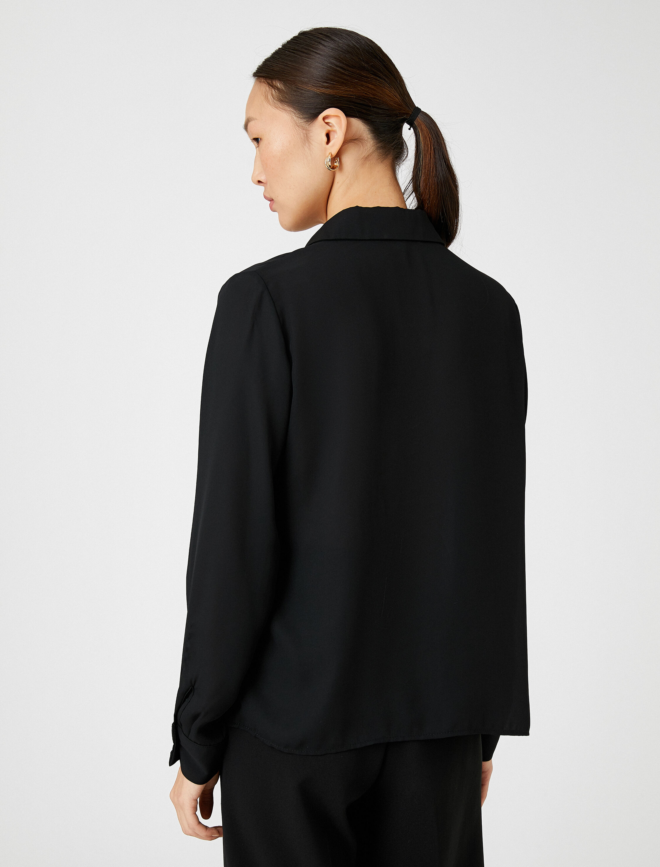   Basic Gömlek Uzun Kollu Düğmeli