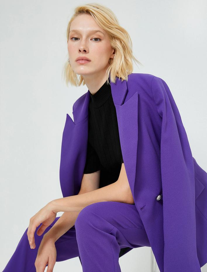  Kruvaze Blazer Ceket