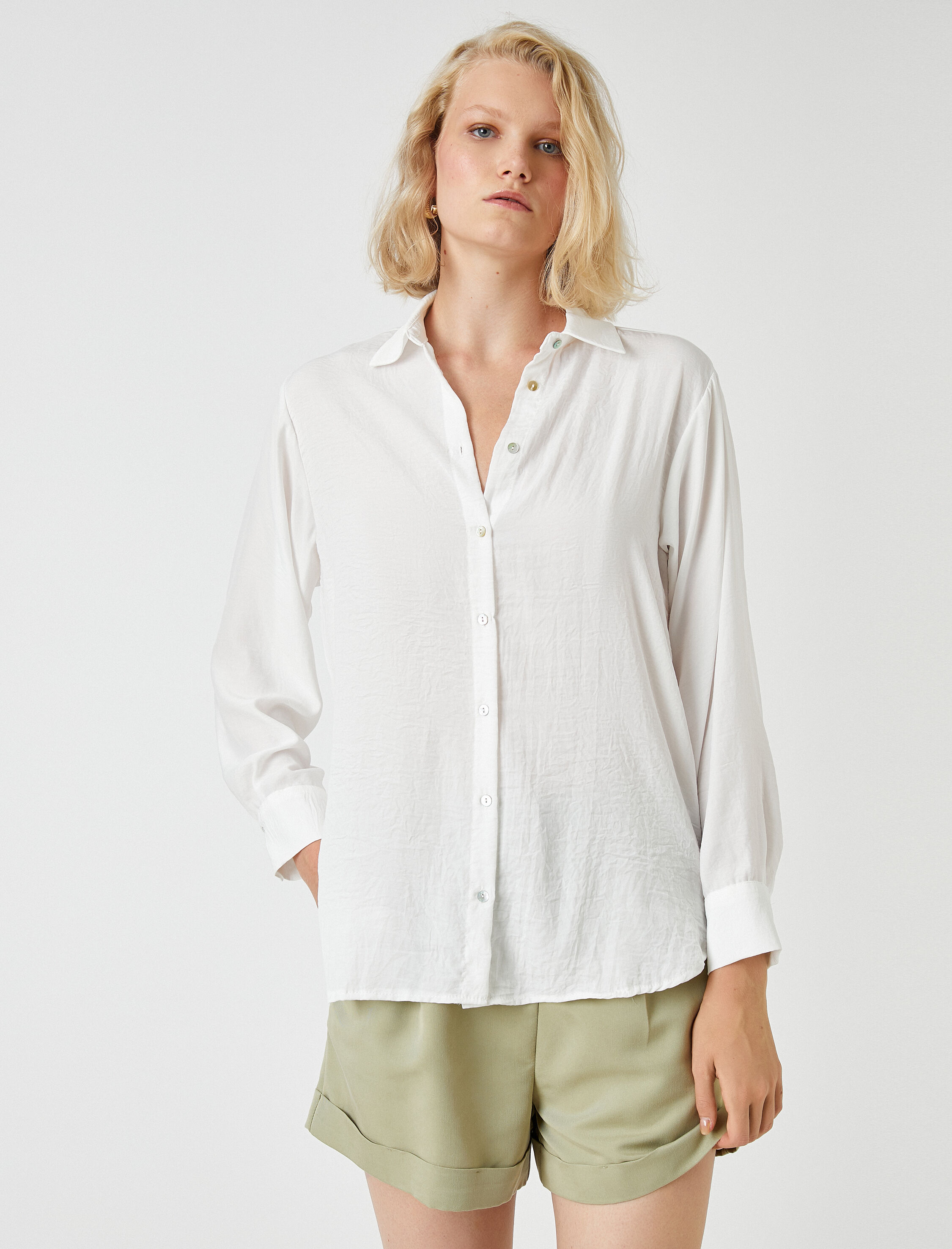   Basic Gömlek Uzun Kollu