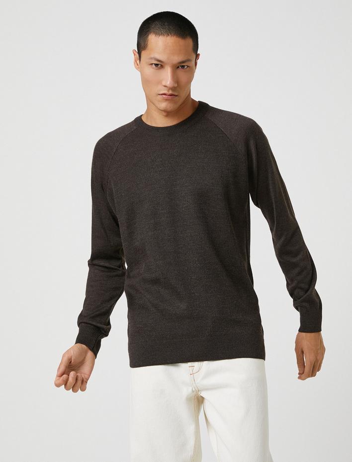  Basic Triko Kazak Bisiklet Yaka