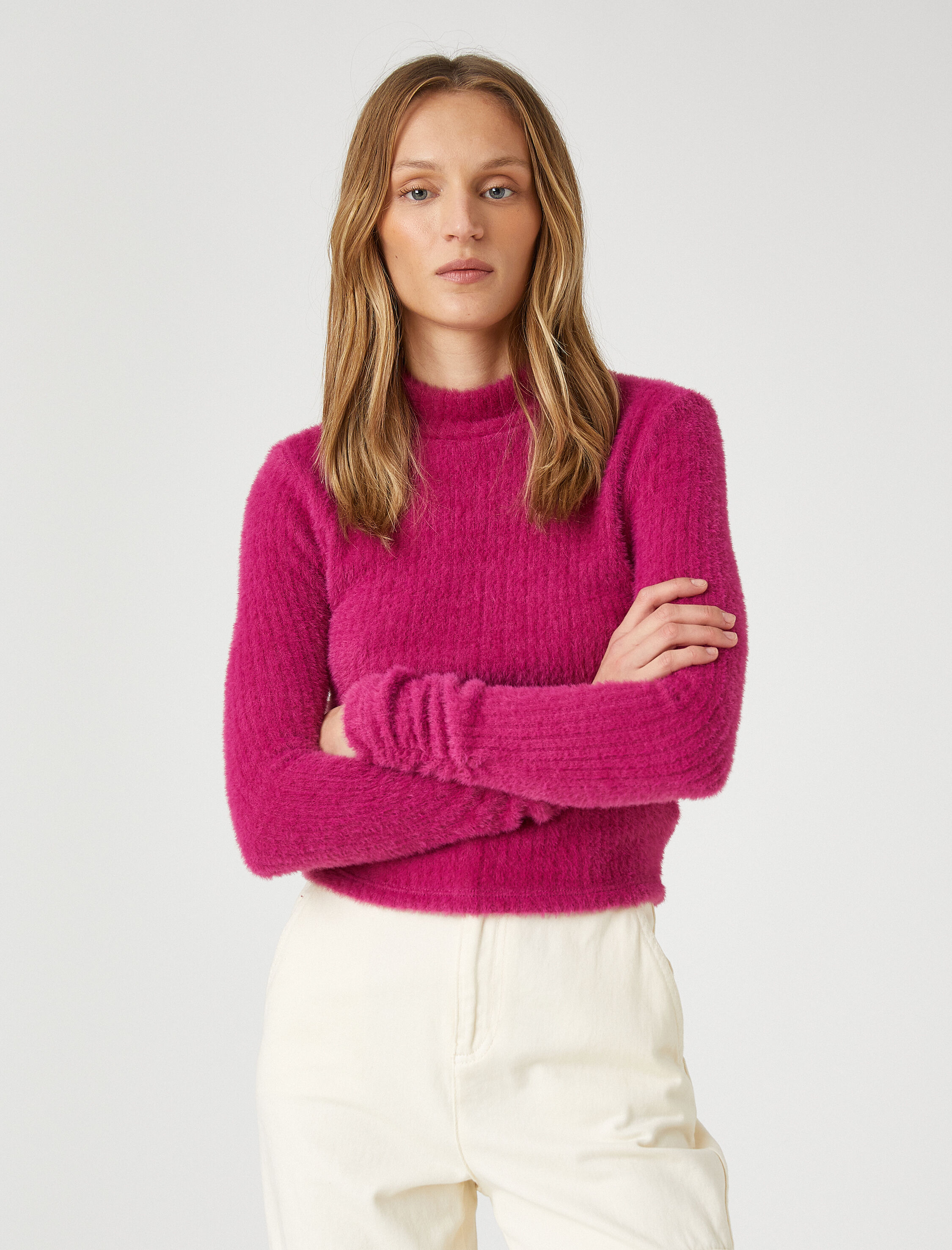   Peluş Tişört Uzun Kollu Balıkçı Yaka