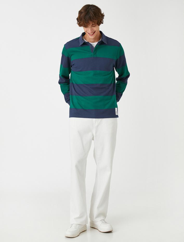  Polo Yaka Sweatshirt Regular Fit