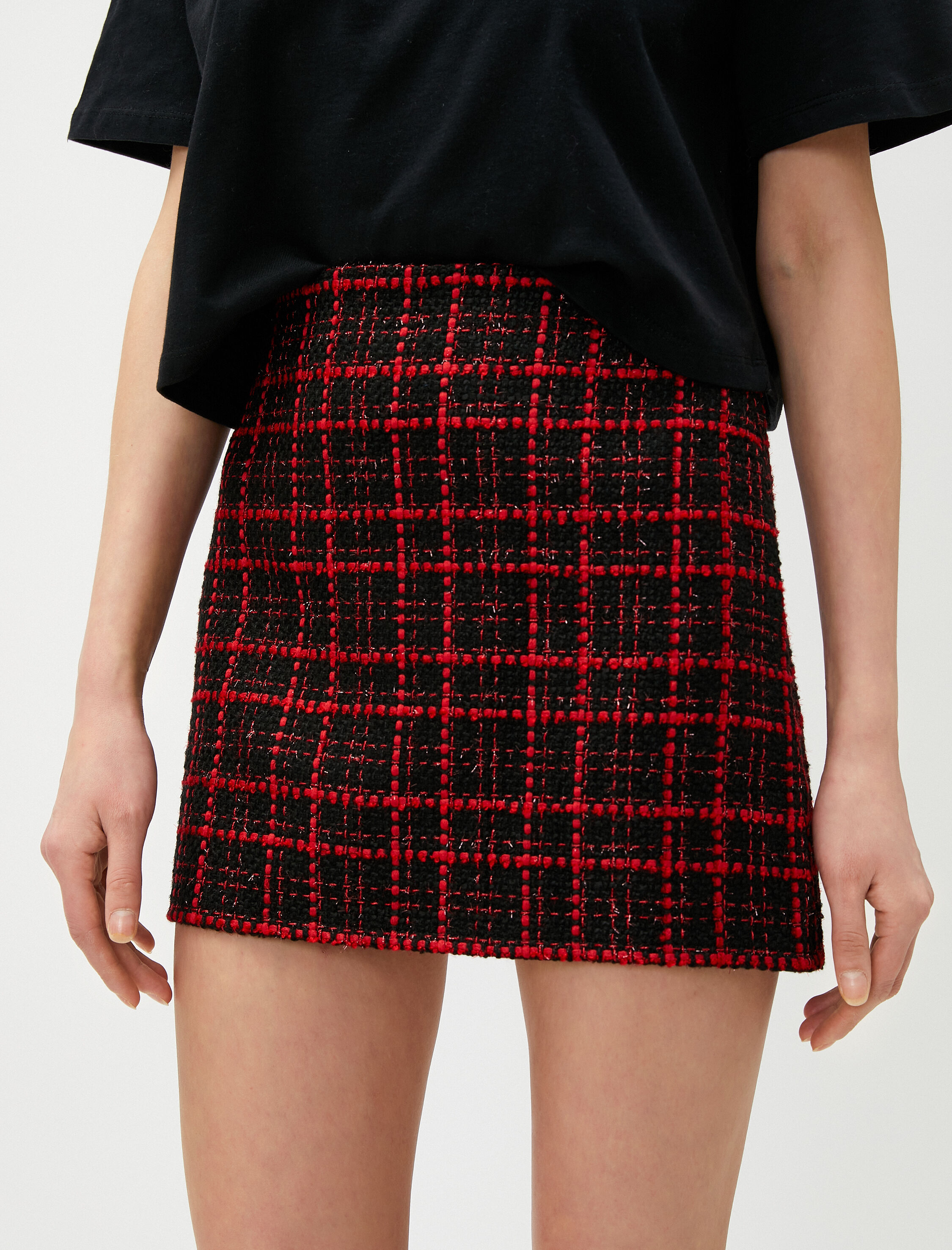   Ekoseli Mini Tüvit Etek