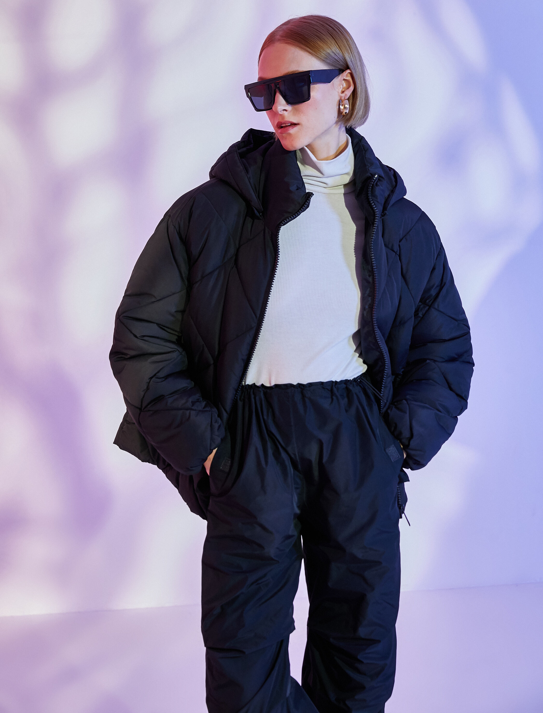   Oversize Anorak Kapüşonlu Cepli