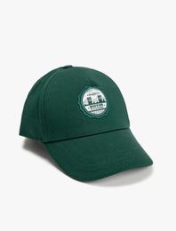 Kep Şapka Nakış Detaylı Pamuklu