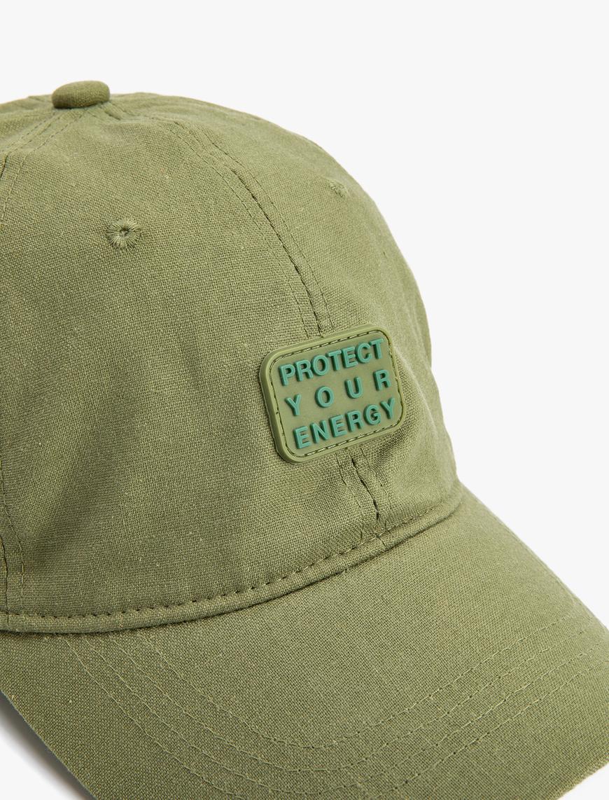  Erkek Kep Şapka Etiket Baskılı Slogan İşlemeli