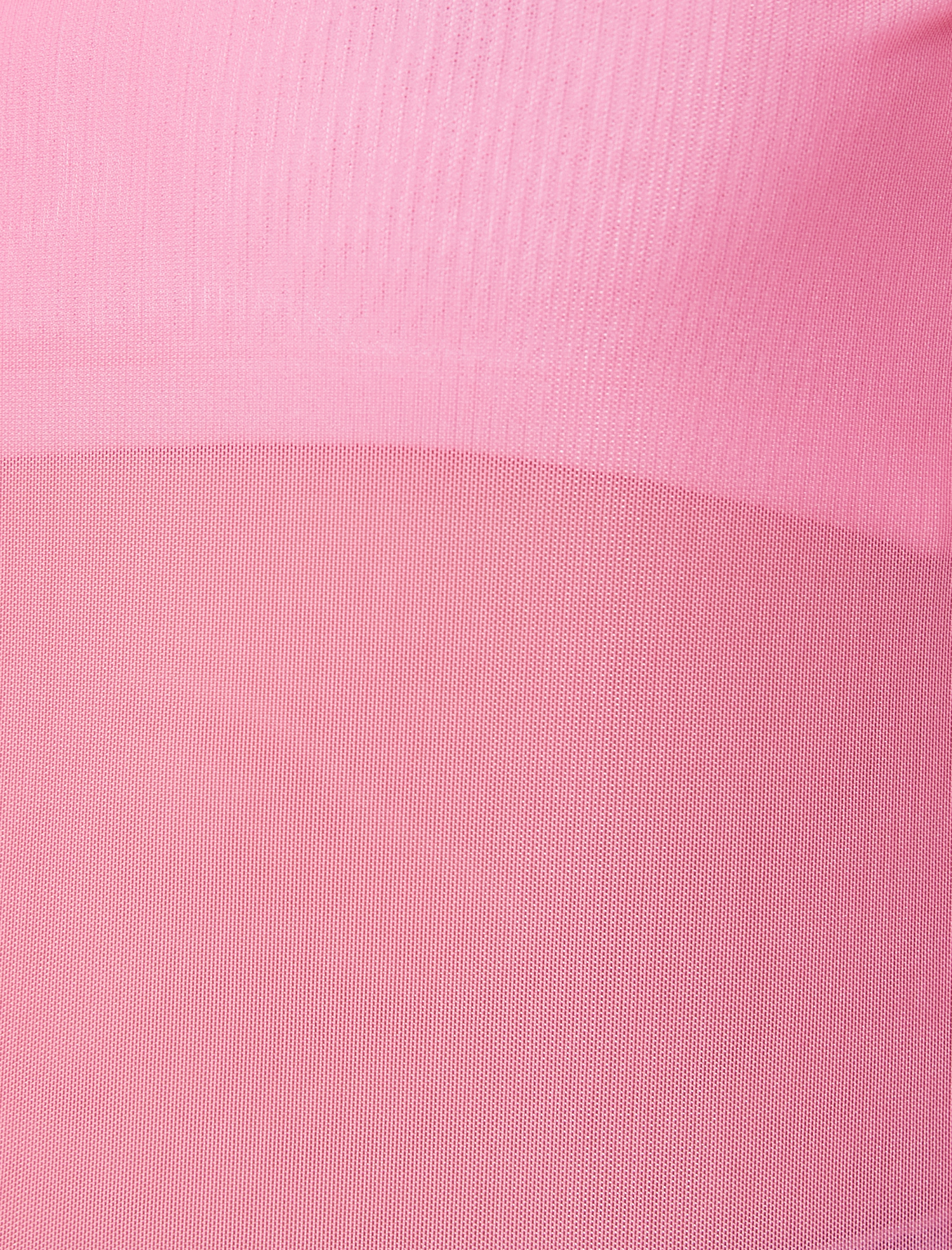   Transparan Tişört Dik Yaka Uzun Kollu