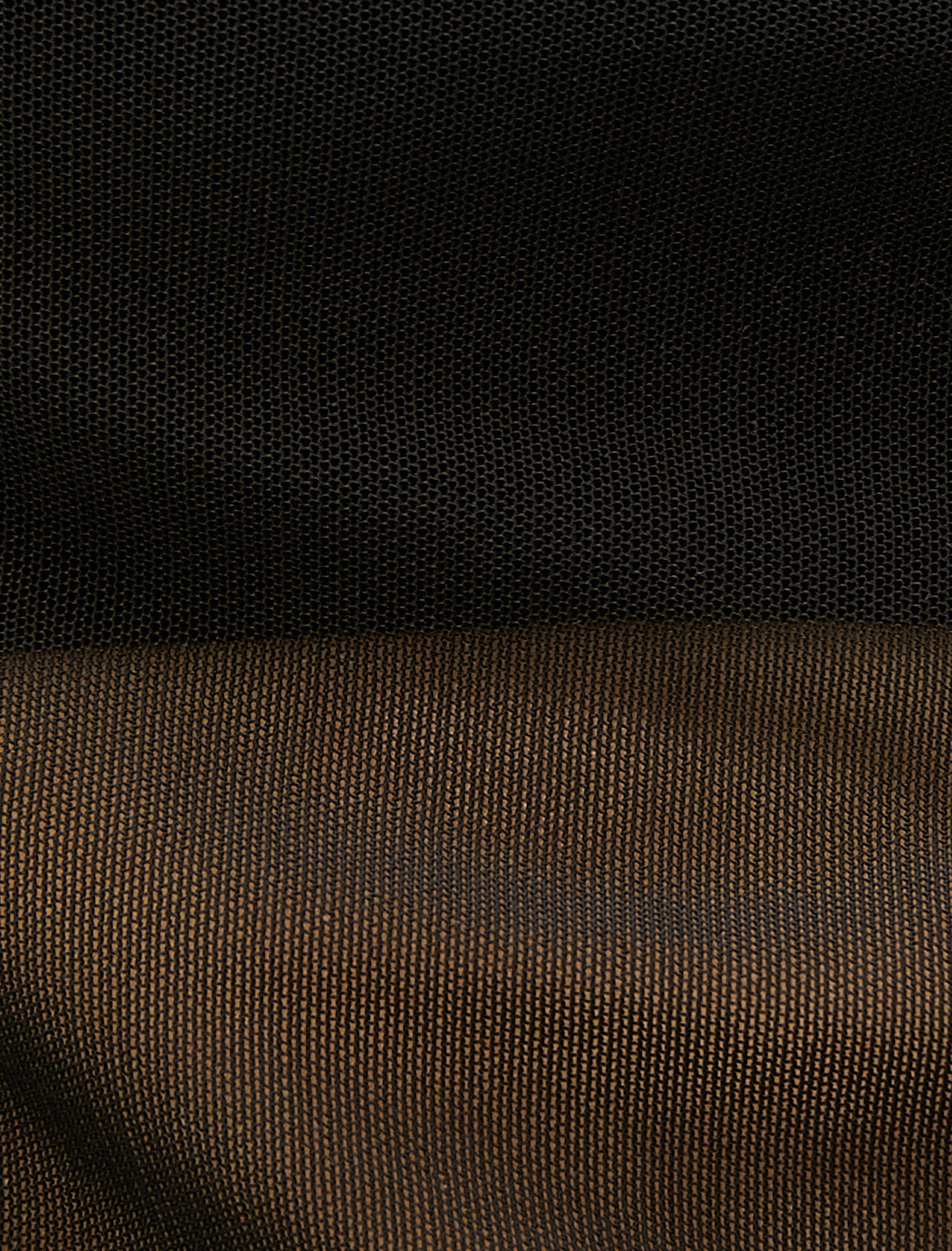   Transparan Tişört Dik Yaka Uzun Kollu