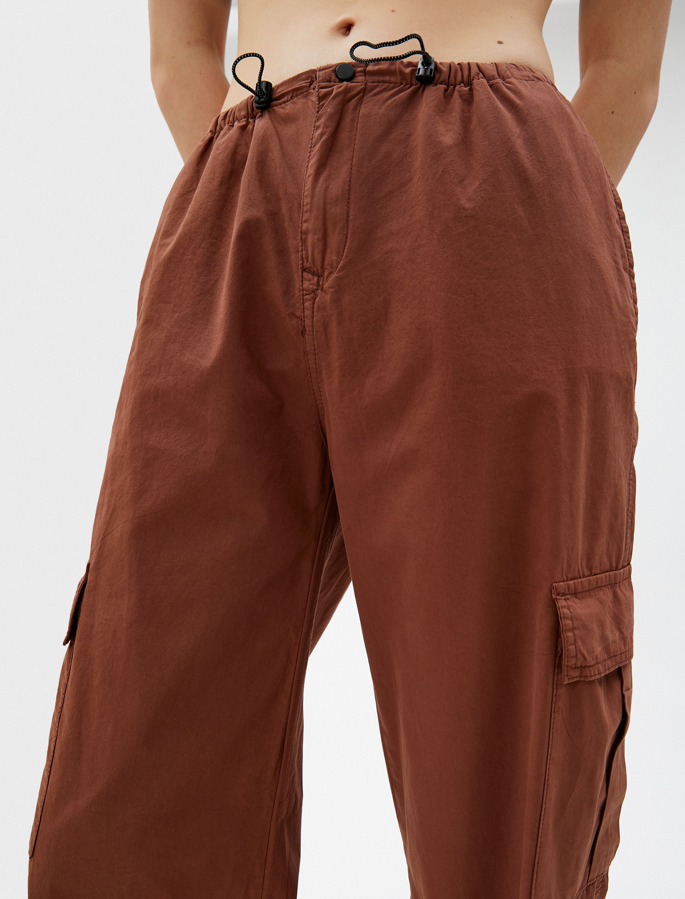   Paraşüt Pantolon Kargo Cep Detaylı Stoperli